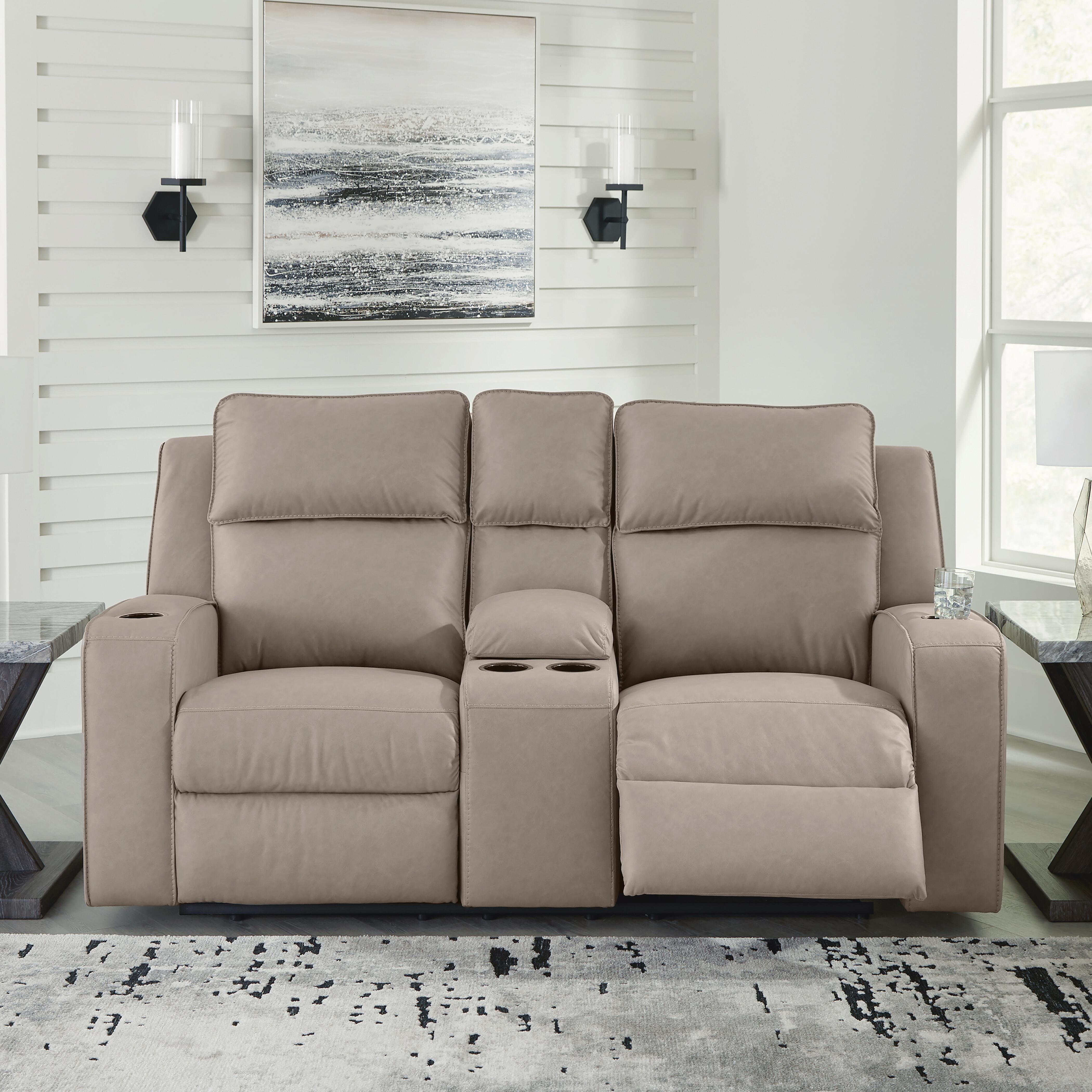 Loveseat reclinable Lavenhorne con consola - image 2