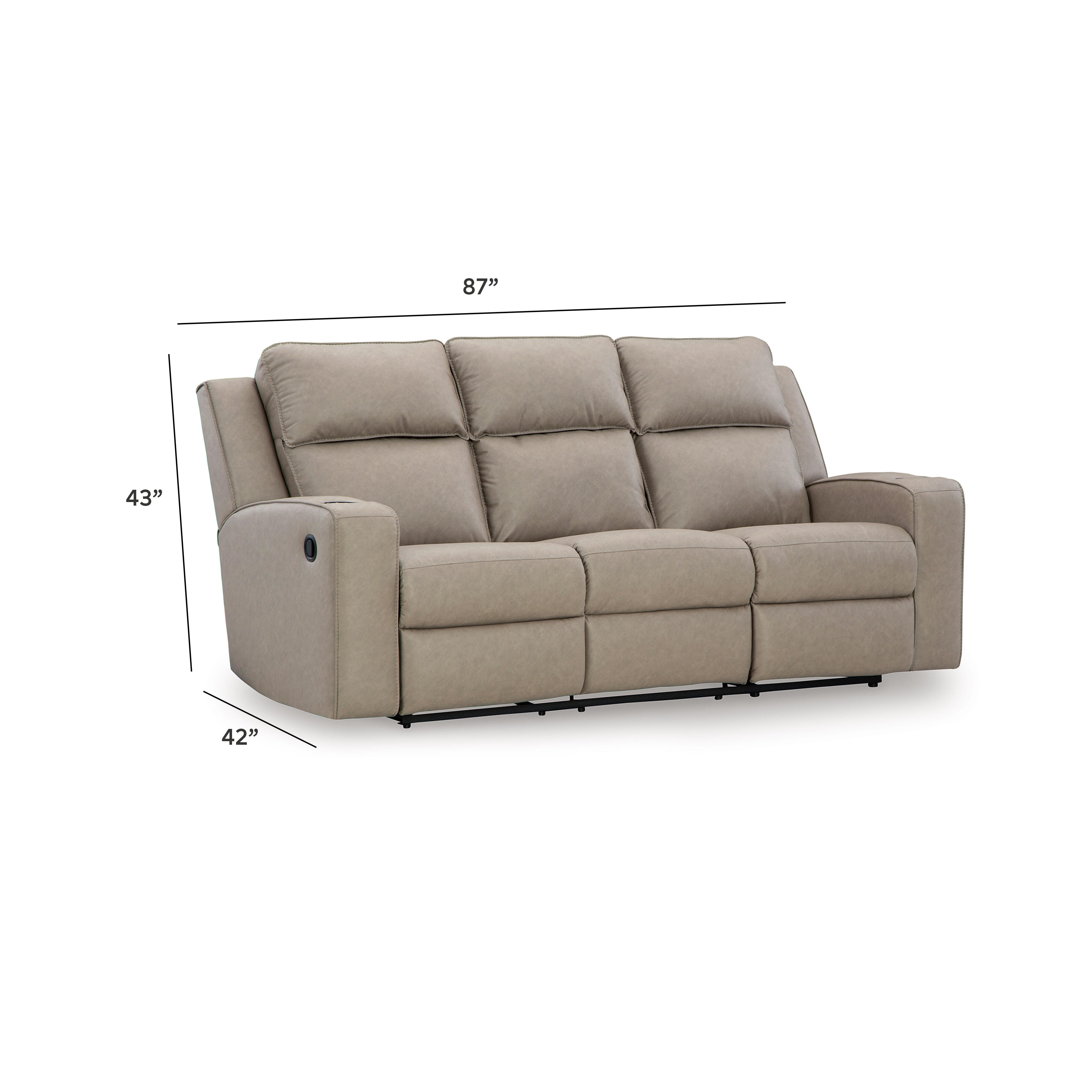 Lavenhorne Reclining Sofa with Drop Down Table - image 11