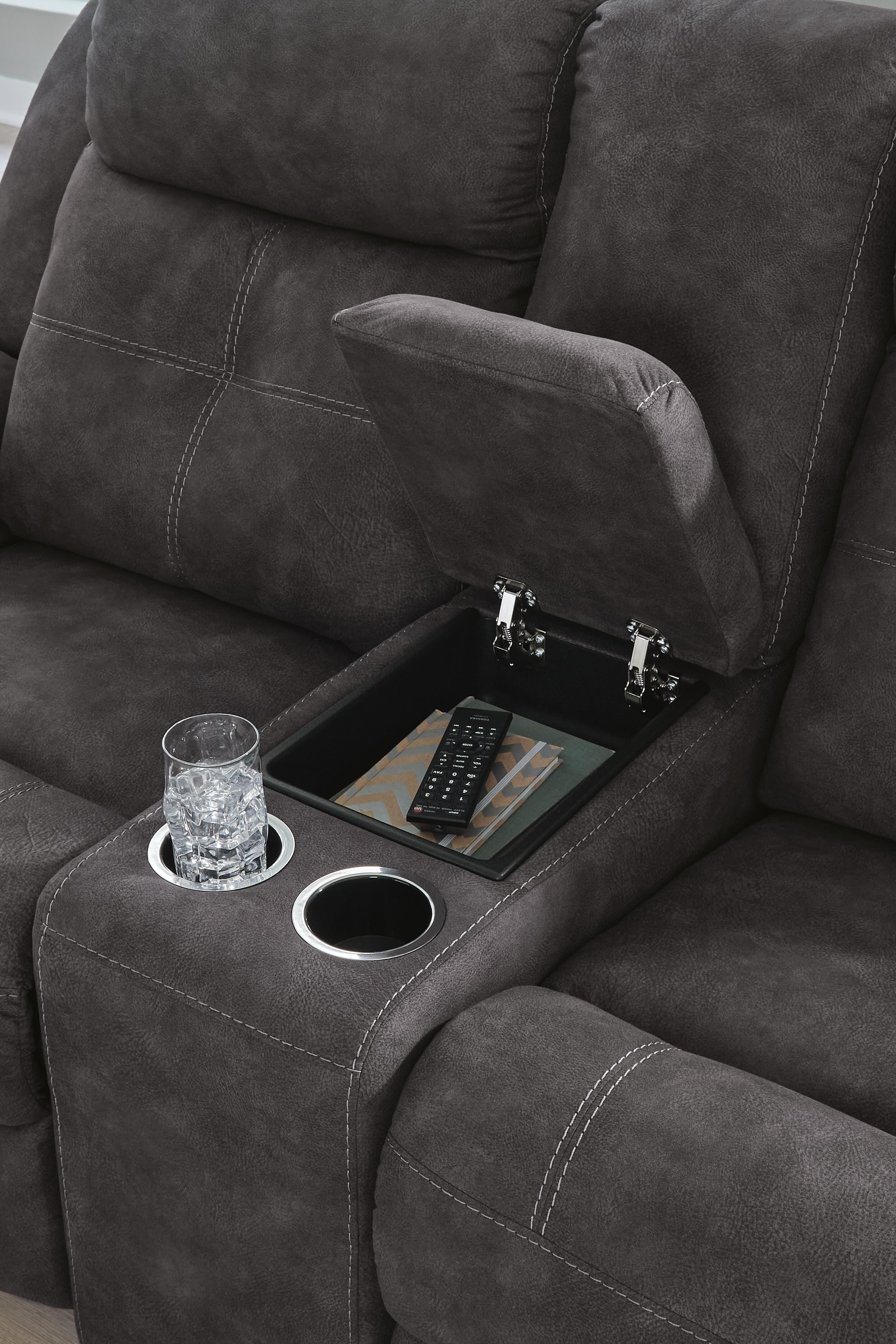 Brysonview Reclining Loveseat with Console - image 8
