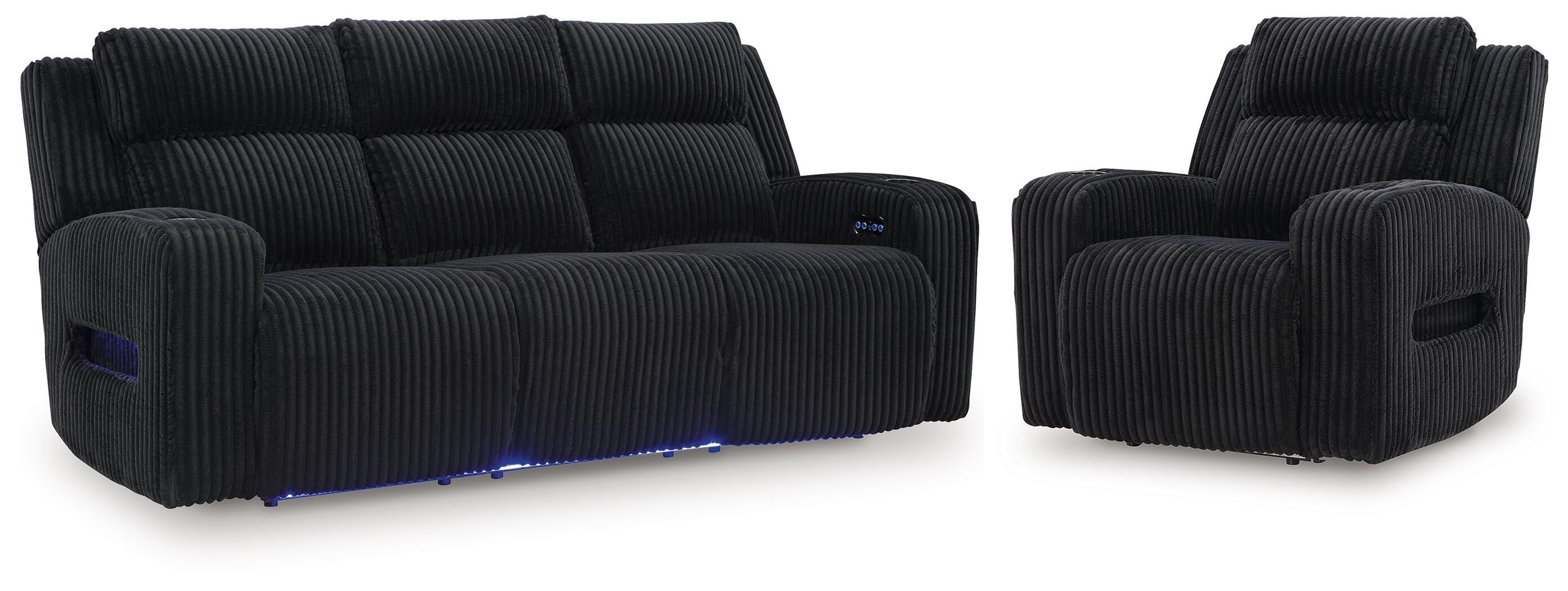 Sofá reclinable eléctrico y sillón reclinable eléctrico TwinBrooke - image 1