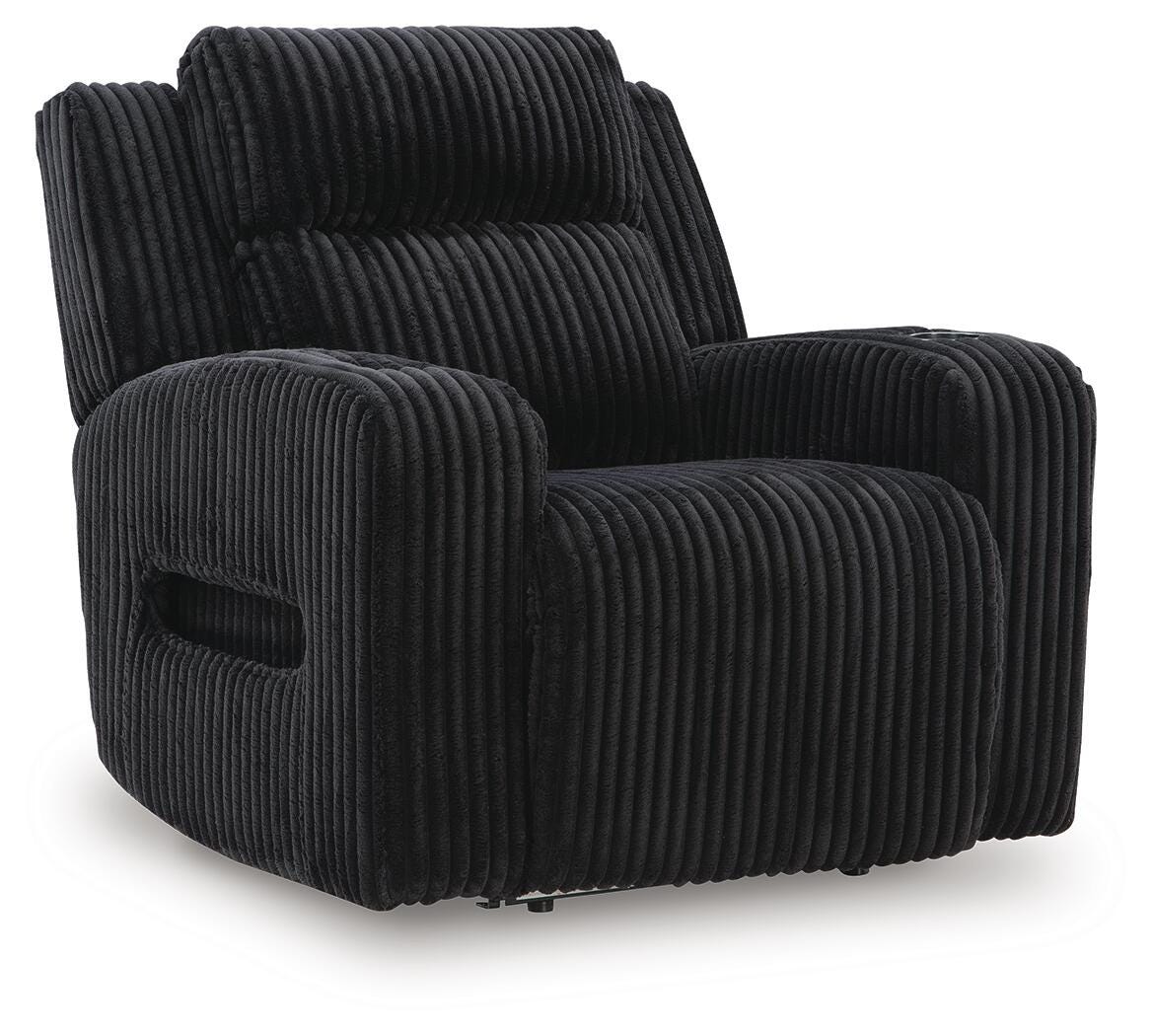 TwinBrooke Power Recliner, Black, large