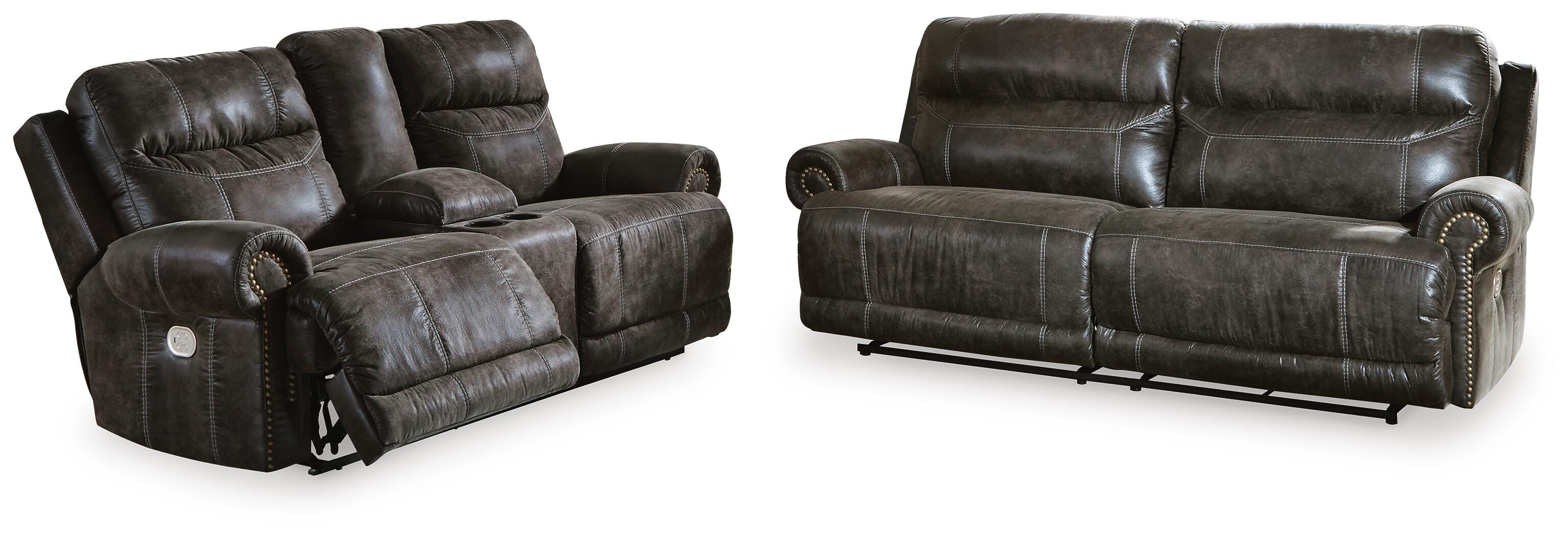 Grearview Power Reclining Sofa and Loveseat - image 1