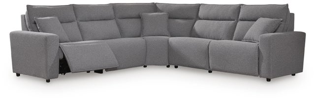 ModMax II 5-Piece Next-Gen Nuvella™ Performance Fabric Dual Power Reclining Modular Sectional