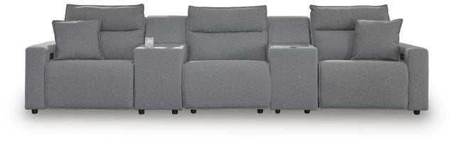 ModMax II 5-Piece Next-Gen Nuvella™ Performance Fabric Dual Power Reclining Modular Sectional with Consoles