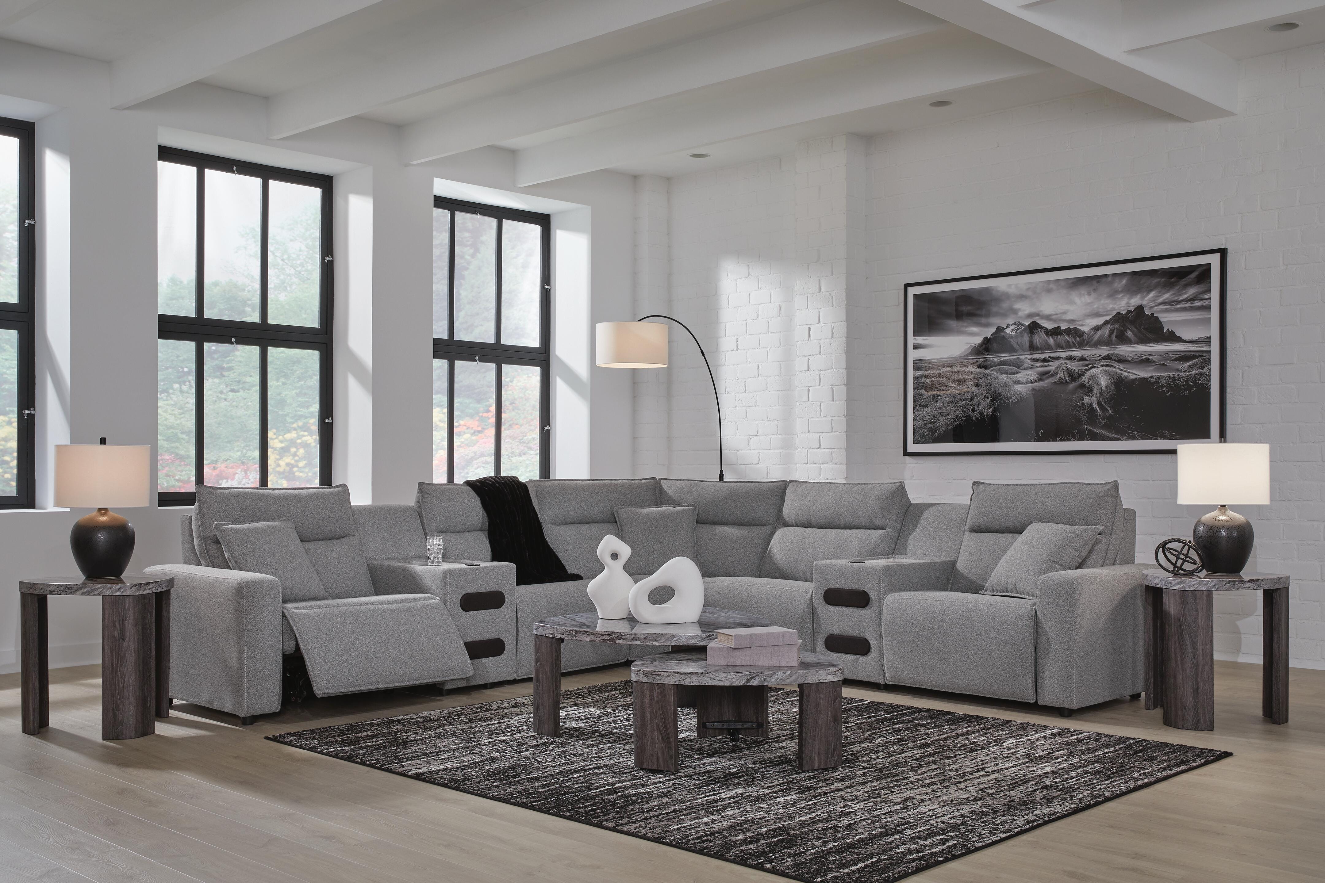 ModMax II 7-Piece Power Reclining Sectional with Audio Consoles - image 3