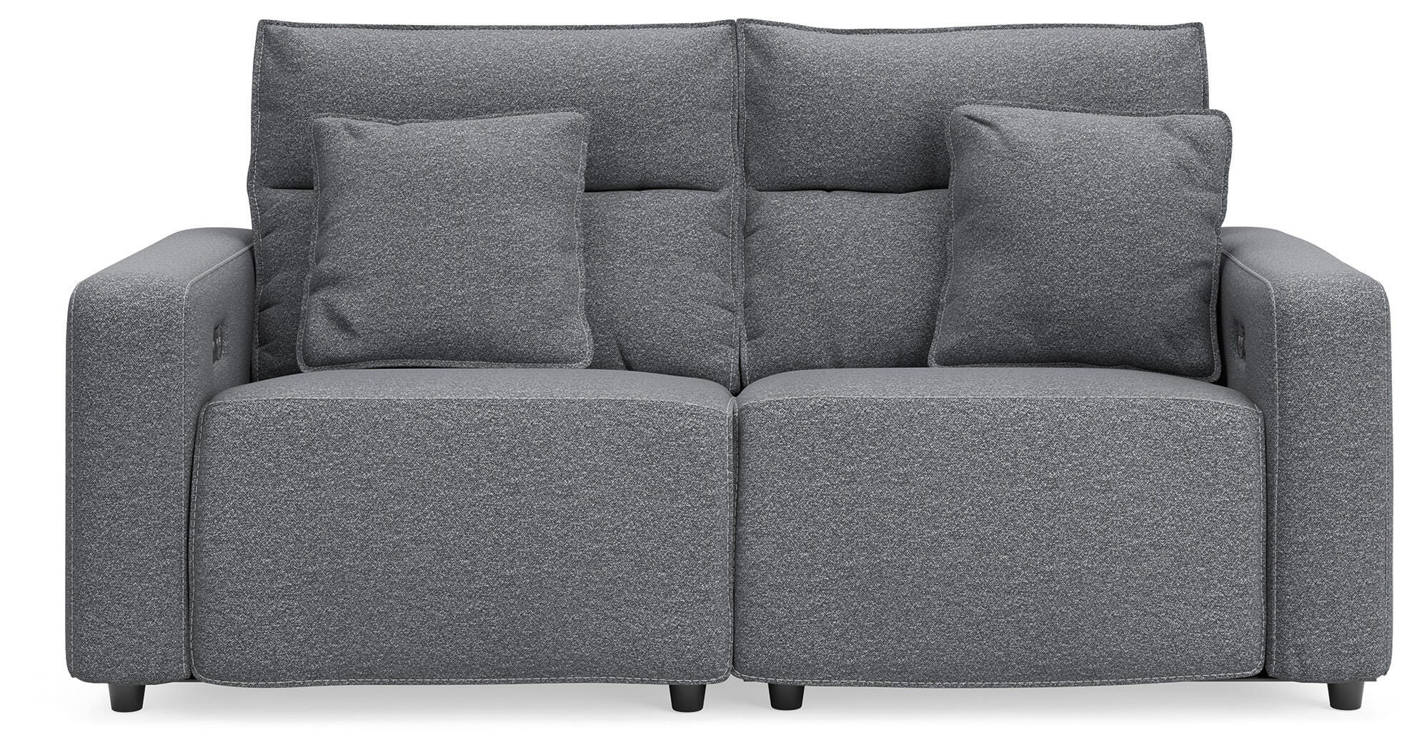 Modmax II 2-Piece Reclining Loveseat, Salt and Pepper, large