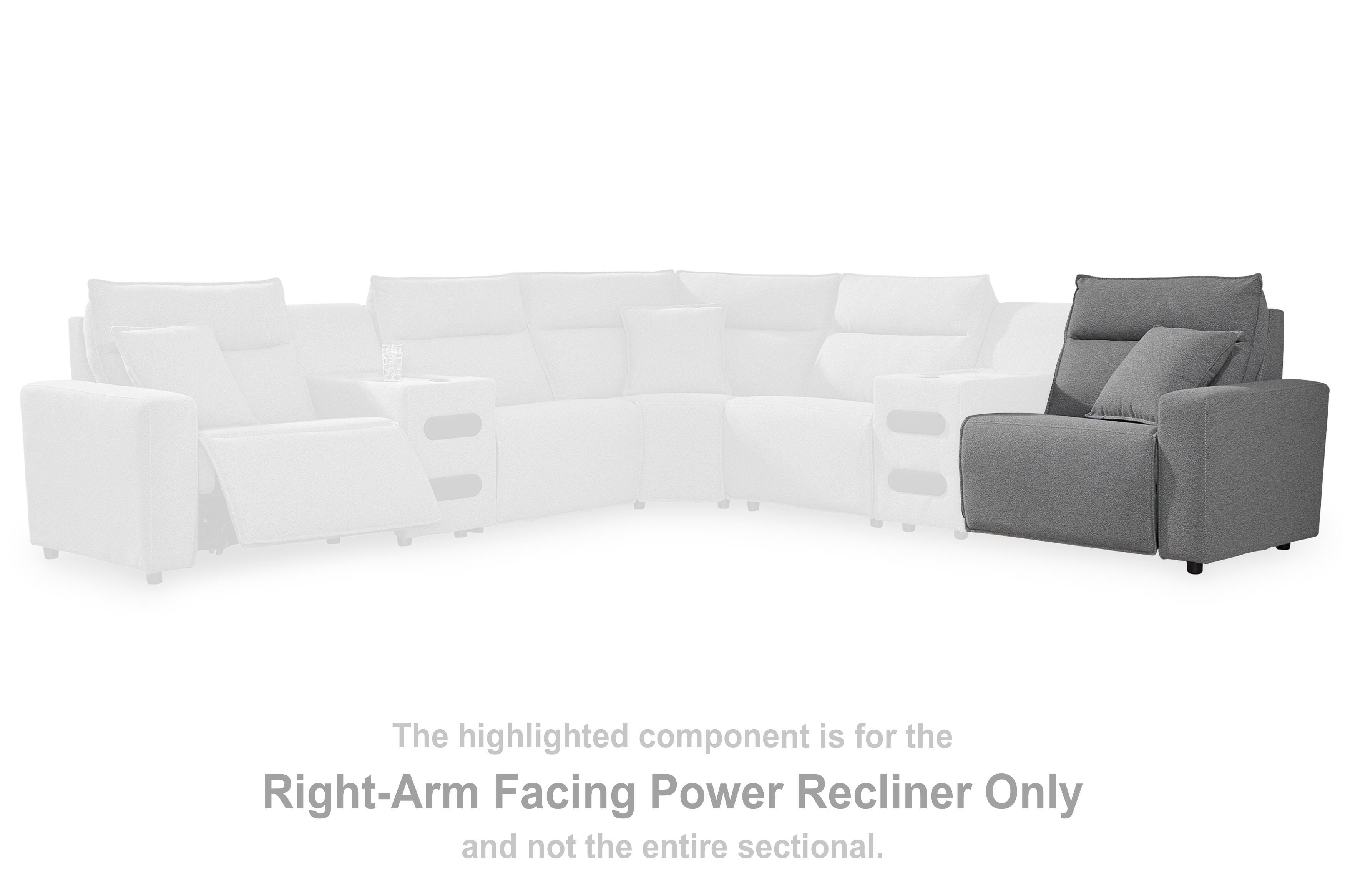 Sillón reclinable eléctrico Modmax II con el brazo derecho de frente - image 2