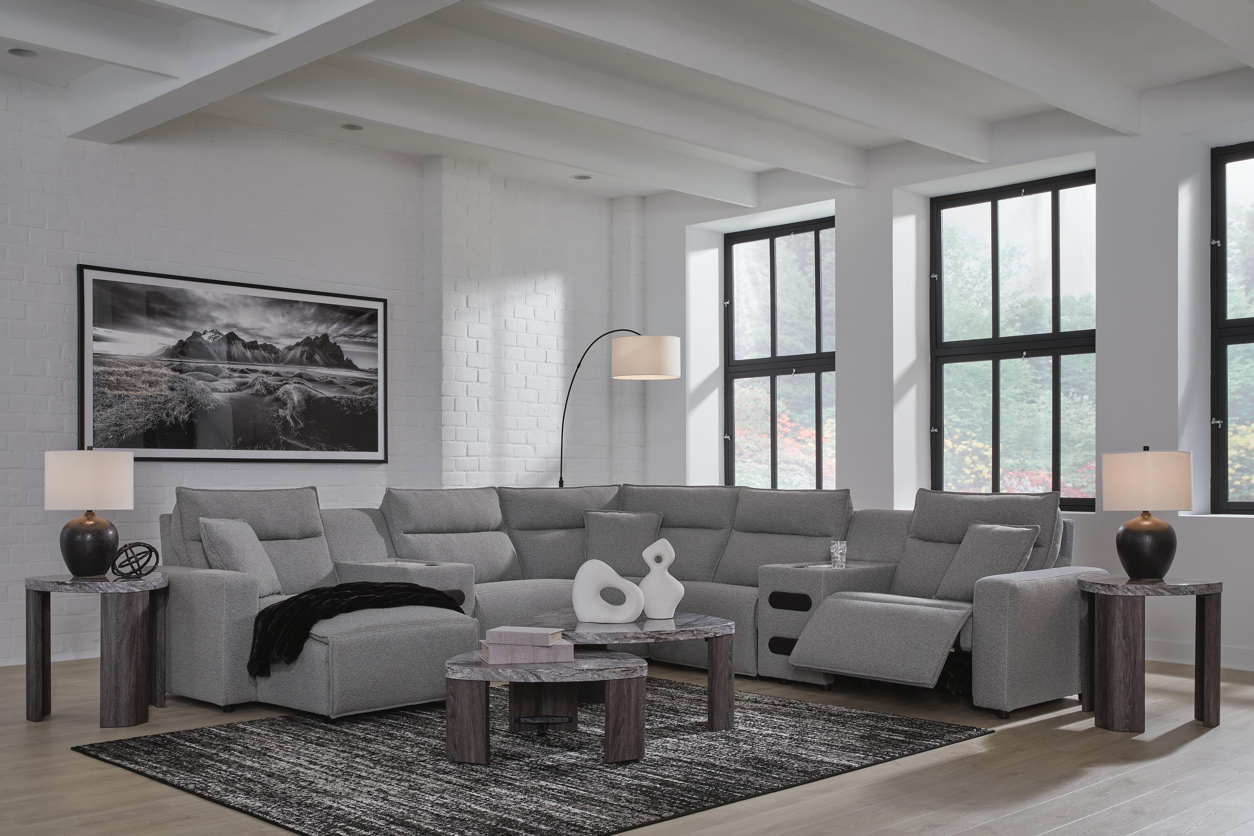 Modmax II 7-Piece Power Reclining Sectional with Chaise and Audio Consoles - image 3