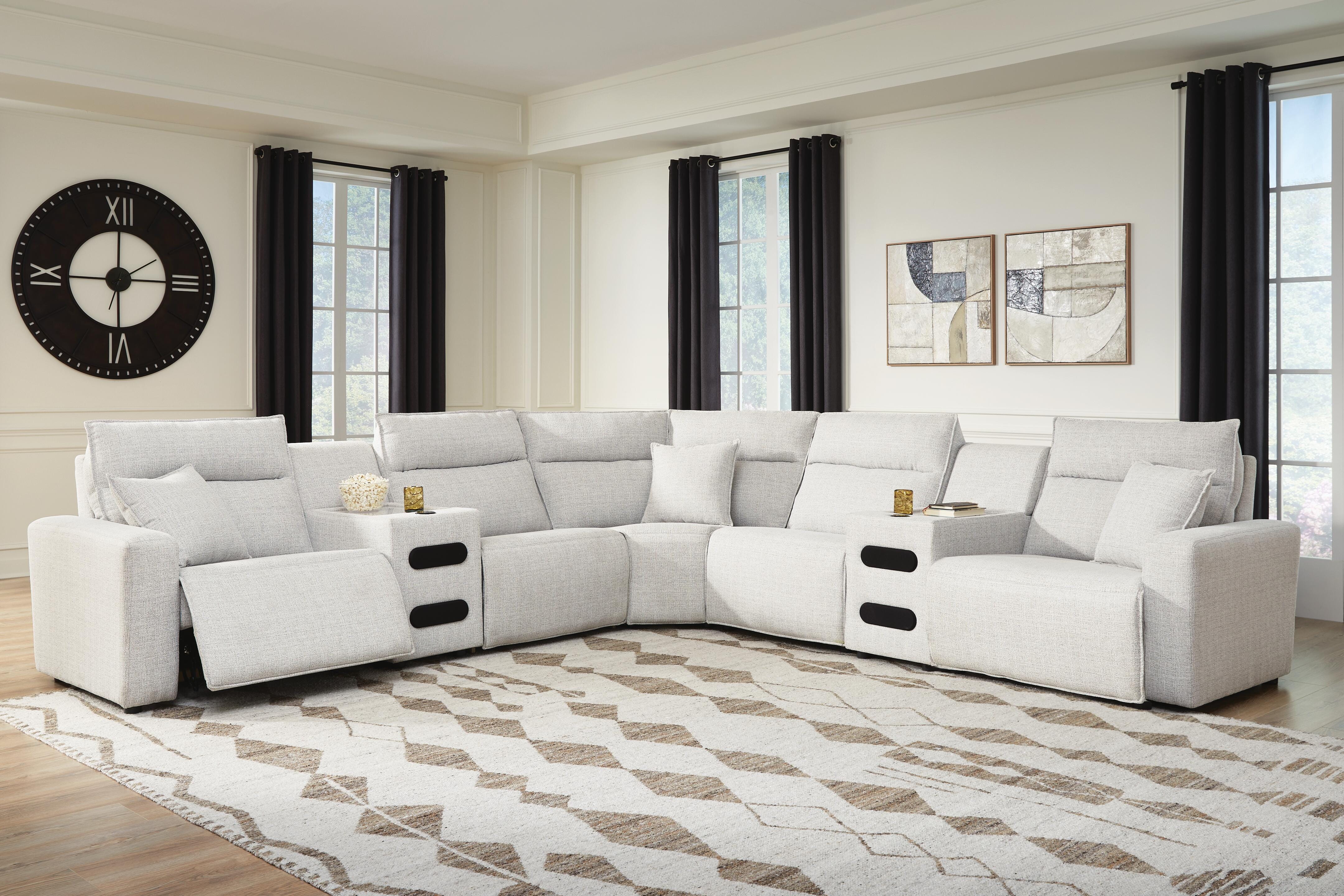 家電 NEW STYLE MOMILUX ModMax II 7-Piece Next-Gen Nuvella™ Performance Fabric Dual Power