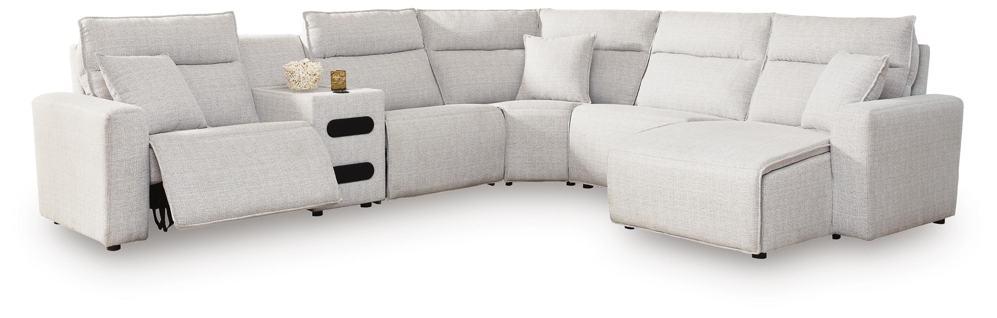 Modmax II 6-Piece Reclining Sectional with Chaise and Audio Console - image 2