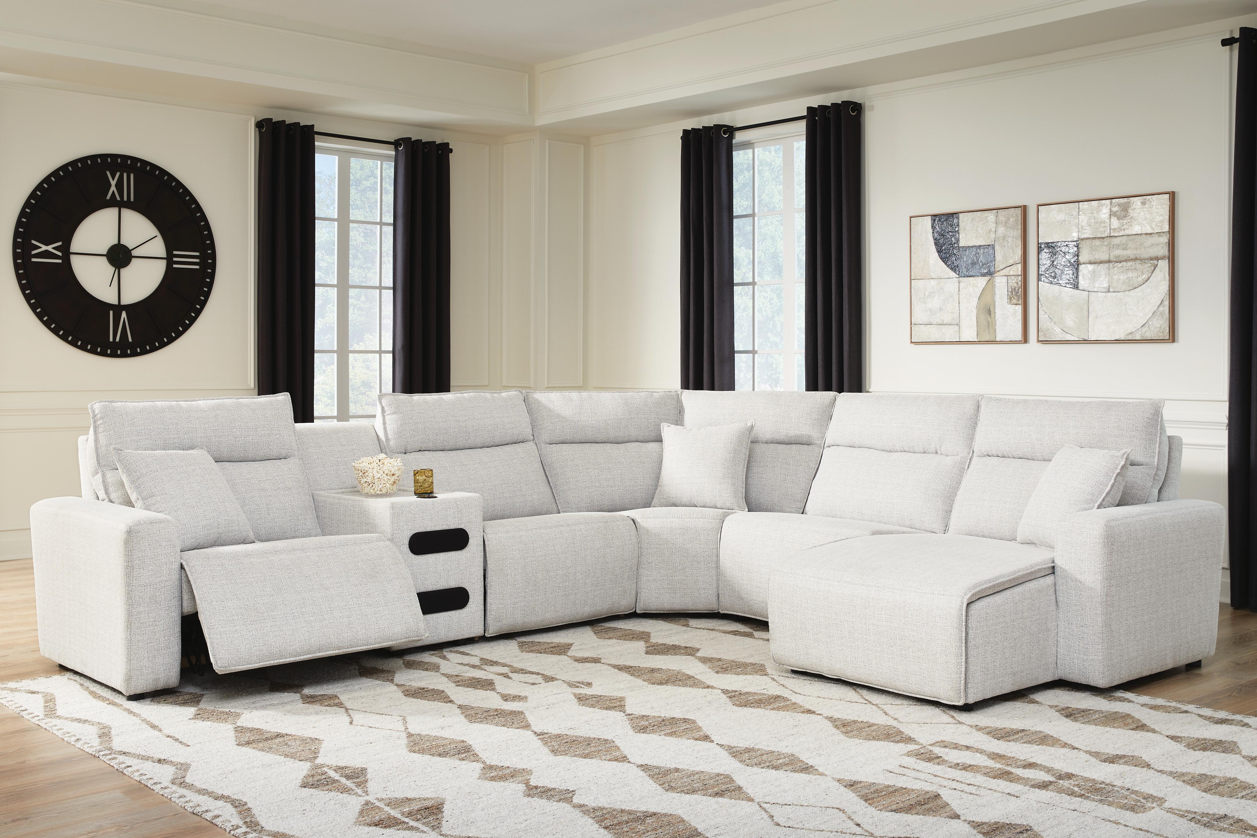 Modmax II 6-Piece Reclining Sectional with Chaise and Audio Console - image 1