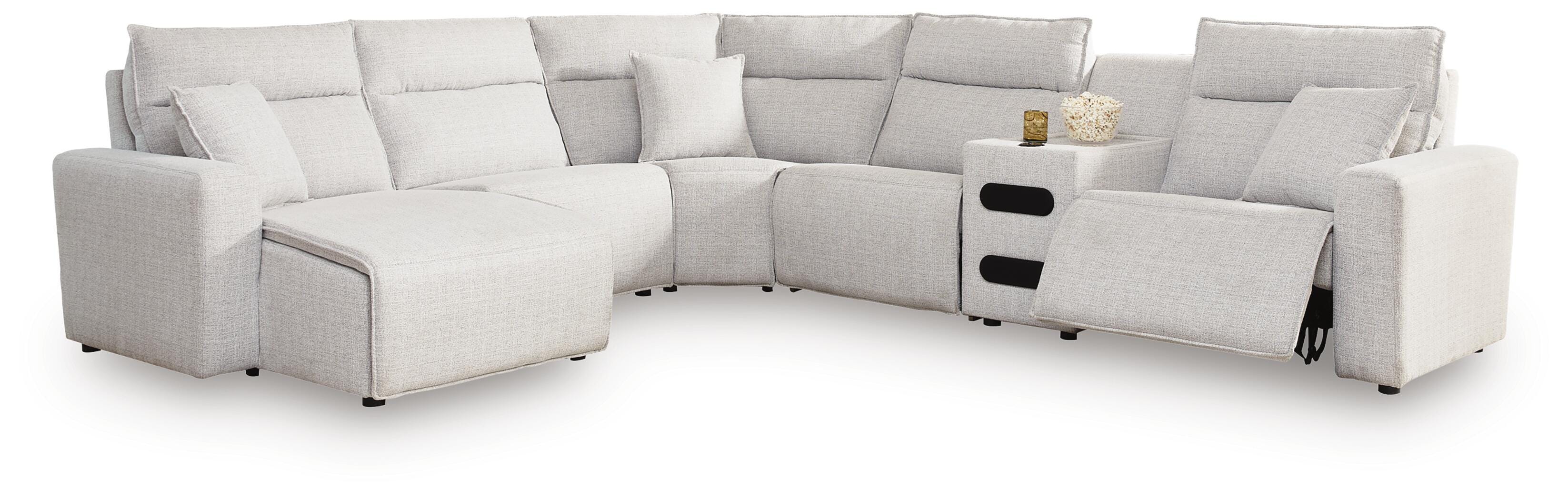 Modmax II 6-Piece Reclining Sectional with Chaise and Audio Console - image 1