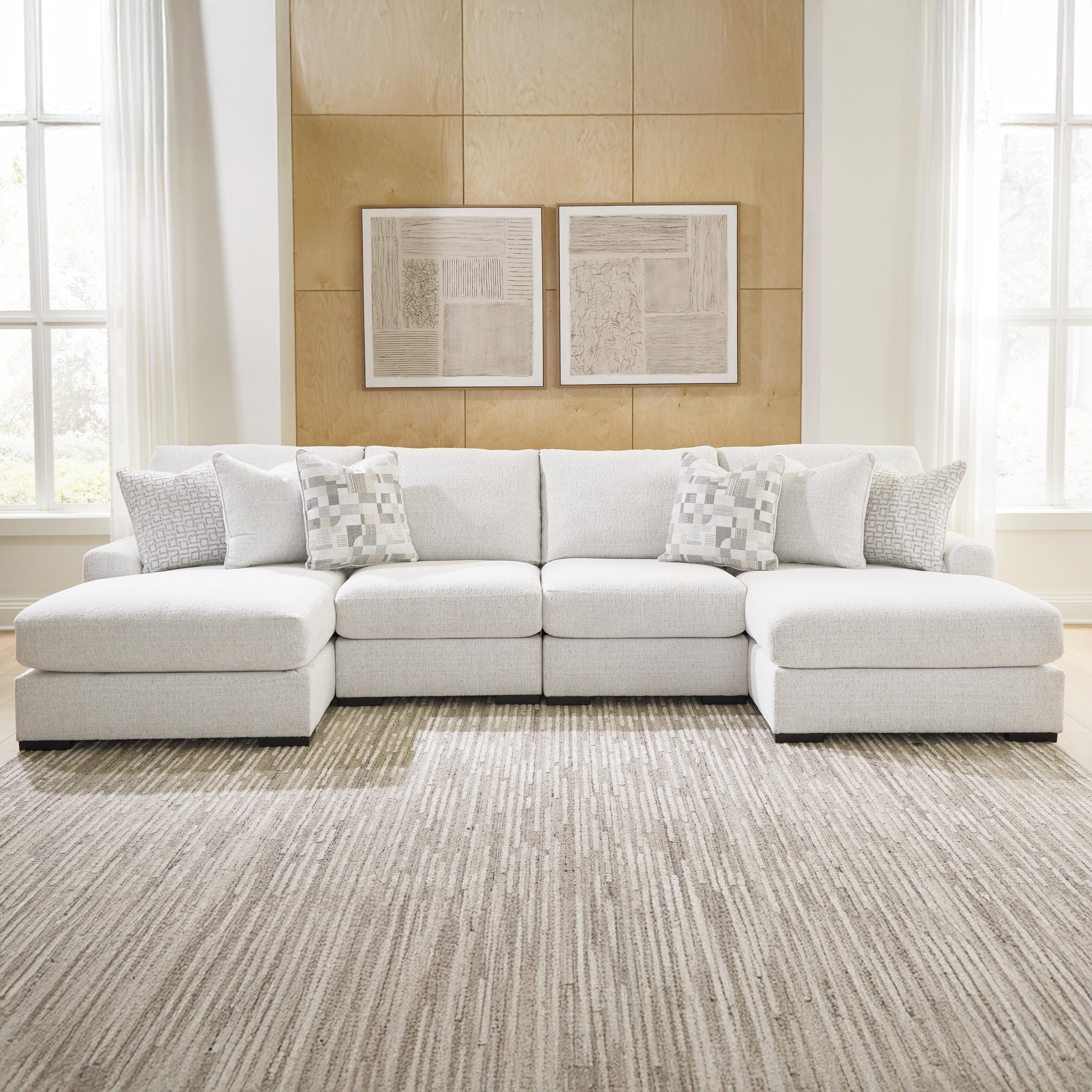 Wynncroft Manor 4-Piece Double Chaise Sectional, , large