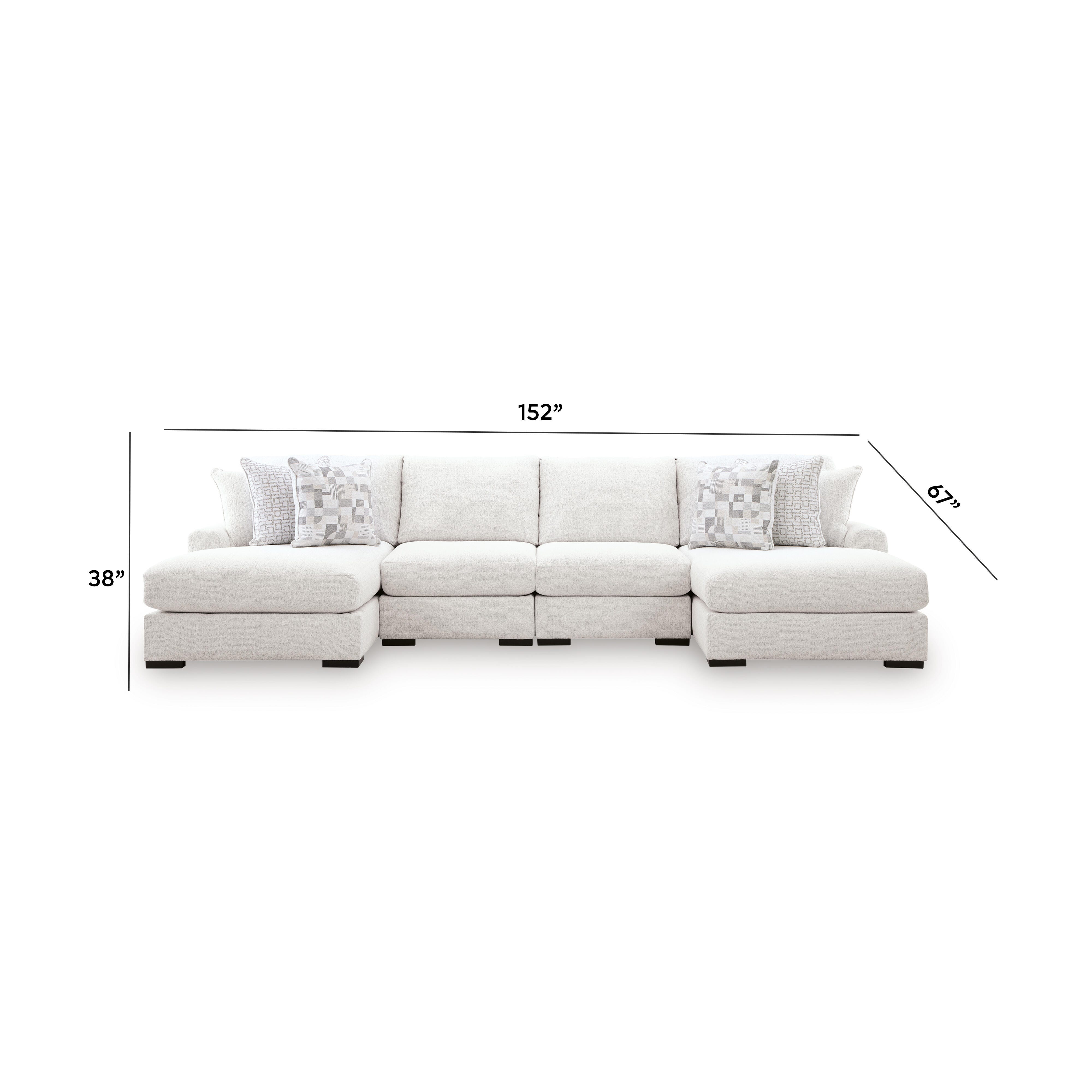 Wynncroft Manor 4-Piece Double Chaise Sectional, , large