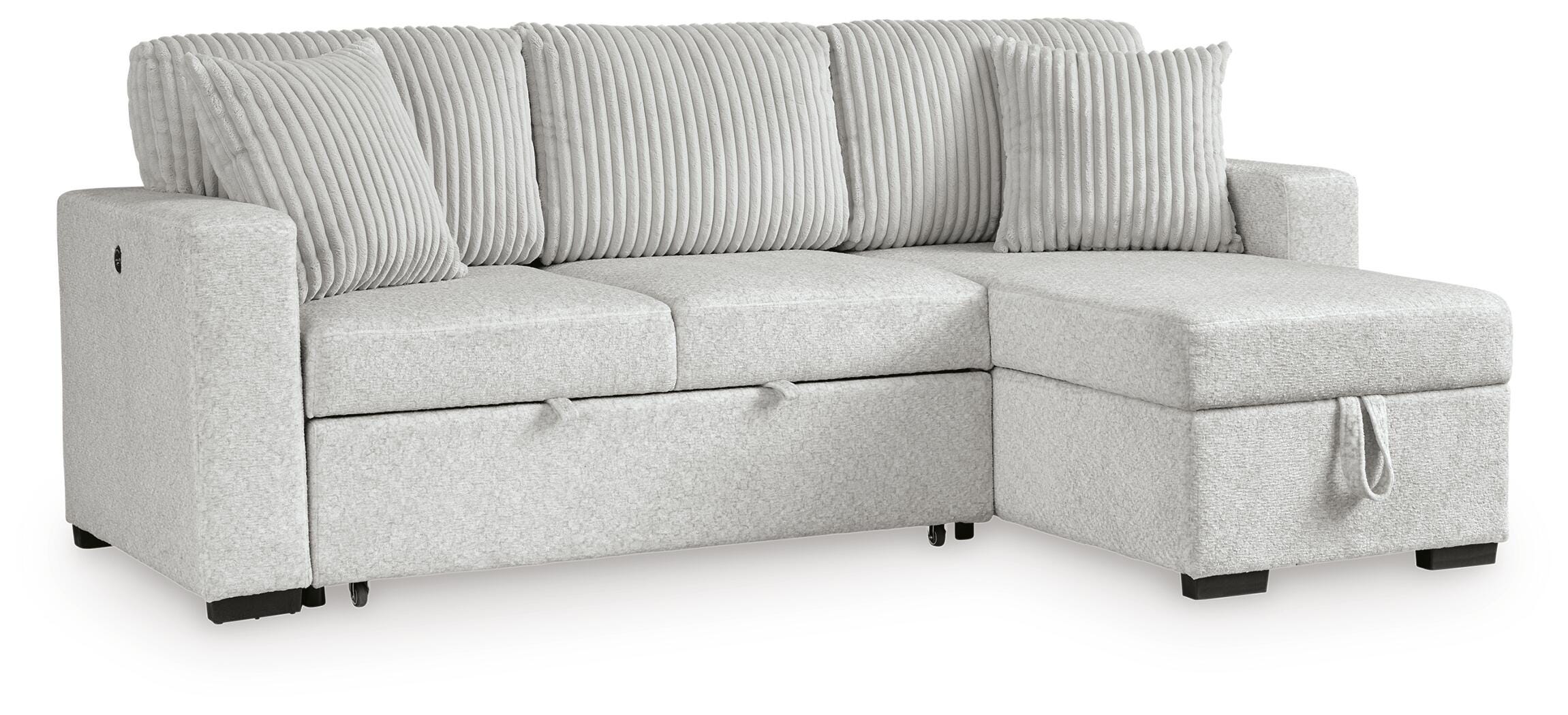 Poppleton 2-Piece Sectional with Pop Up Sleeper and Chaise, , large