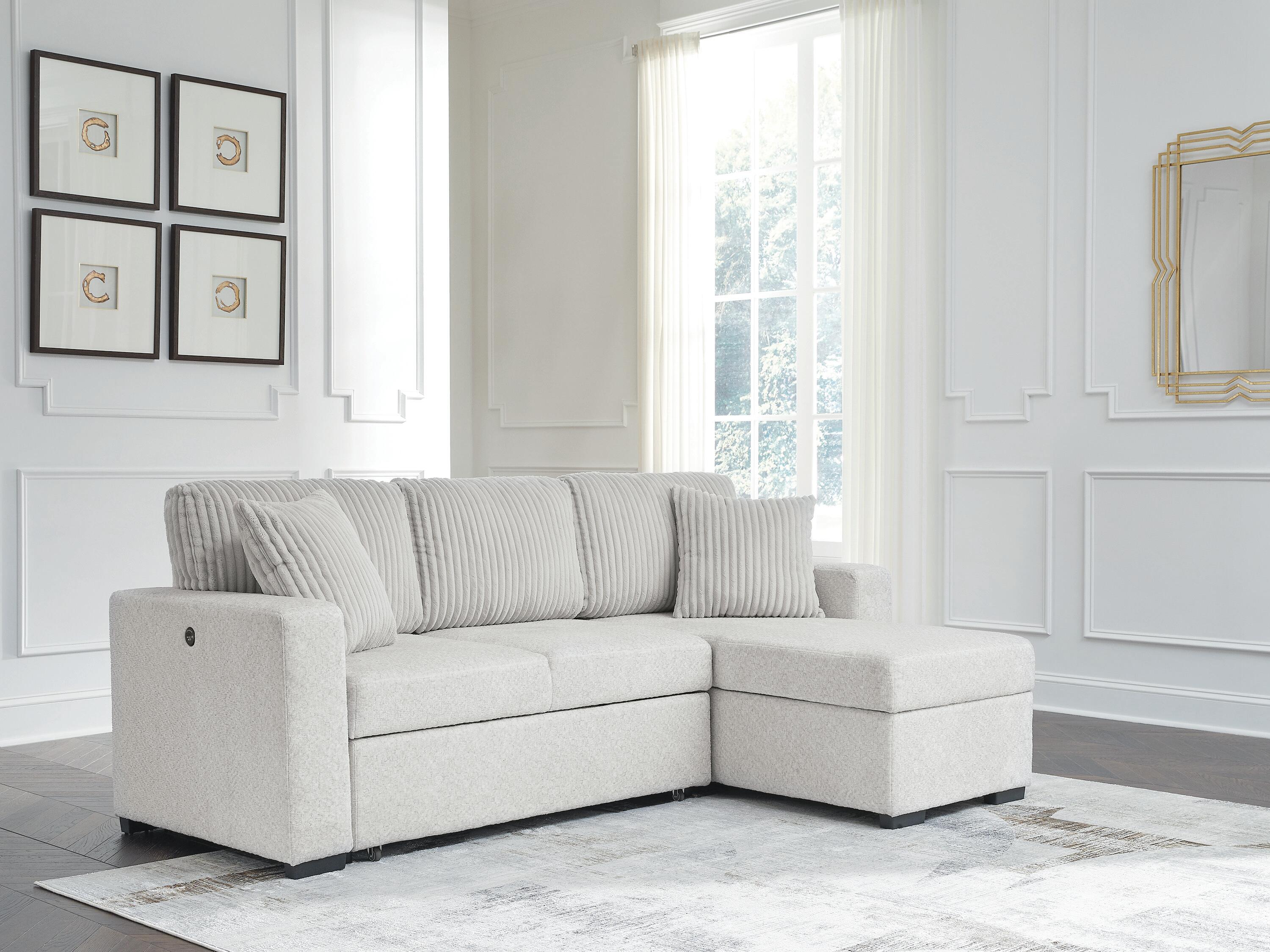 Poppleton 2-Piece Sectional with Pop Up Sleeper and Chaise, , large
