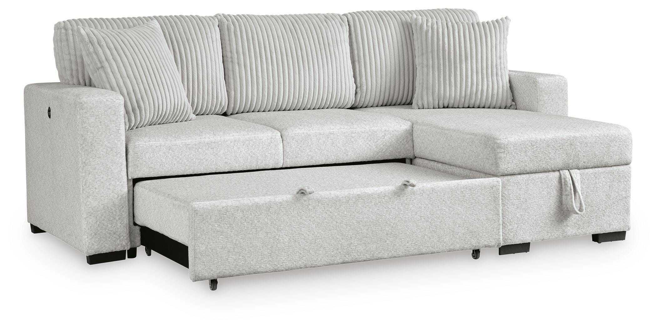 Poppleton 2-Piece Sectional with Pop Up Sleeper and Chaise, , large