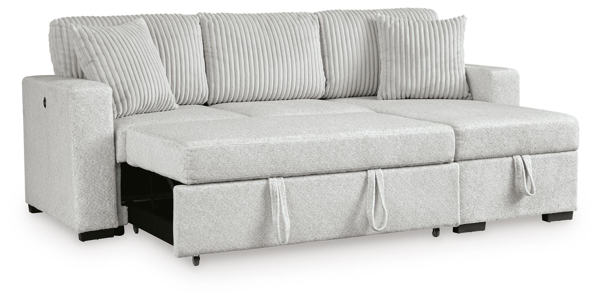 Poppleton 2-Piece Sectional with Pop Up Sleeper and Chaise, , large