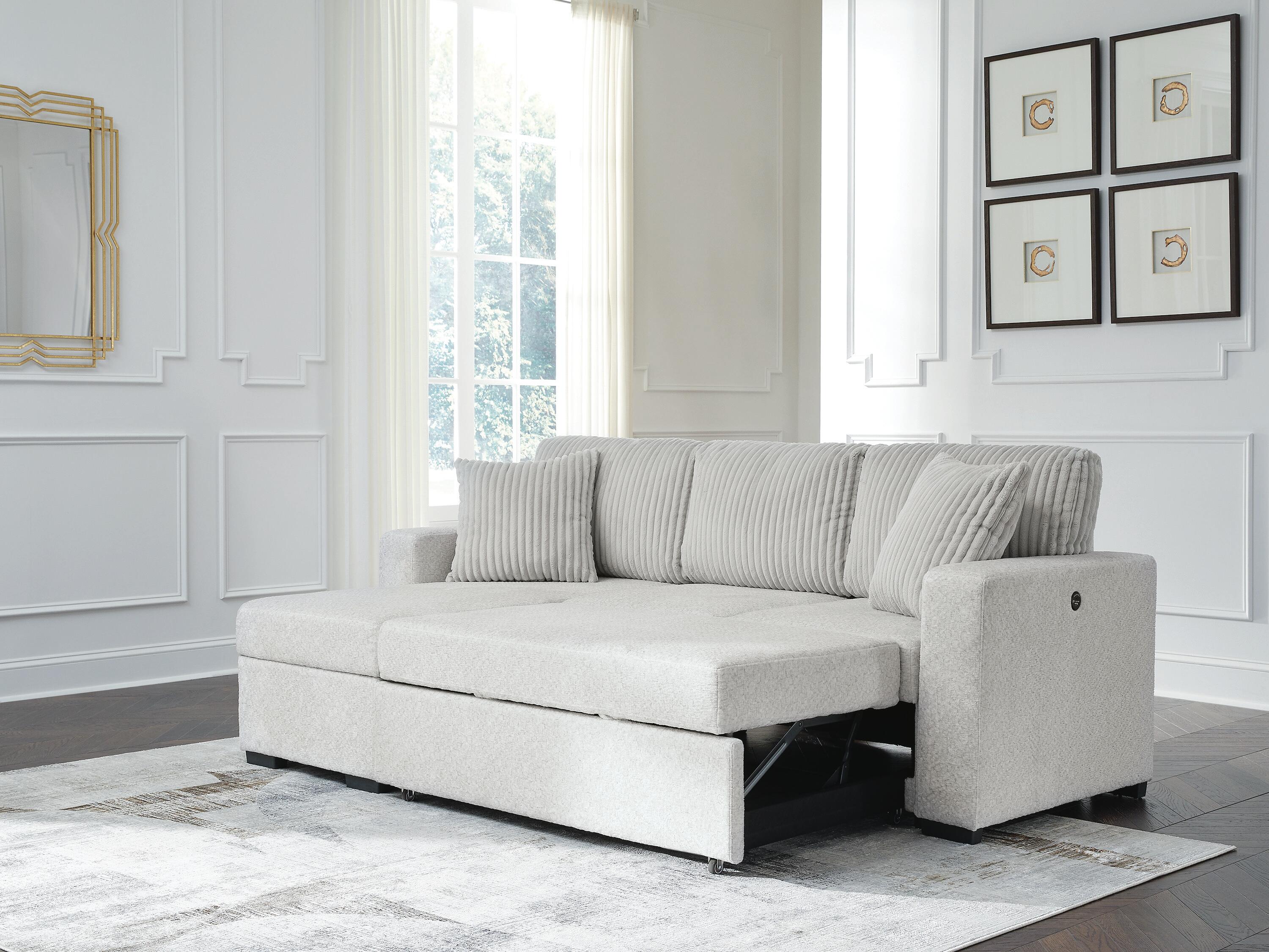Poppleton 2-Piece Sectional with Pop Up Sleeper and Chaise, , large