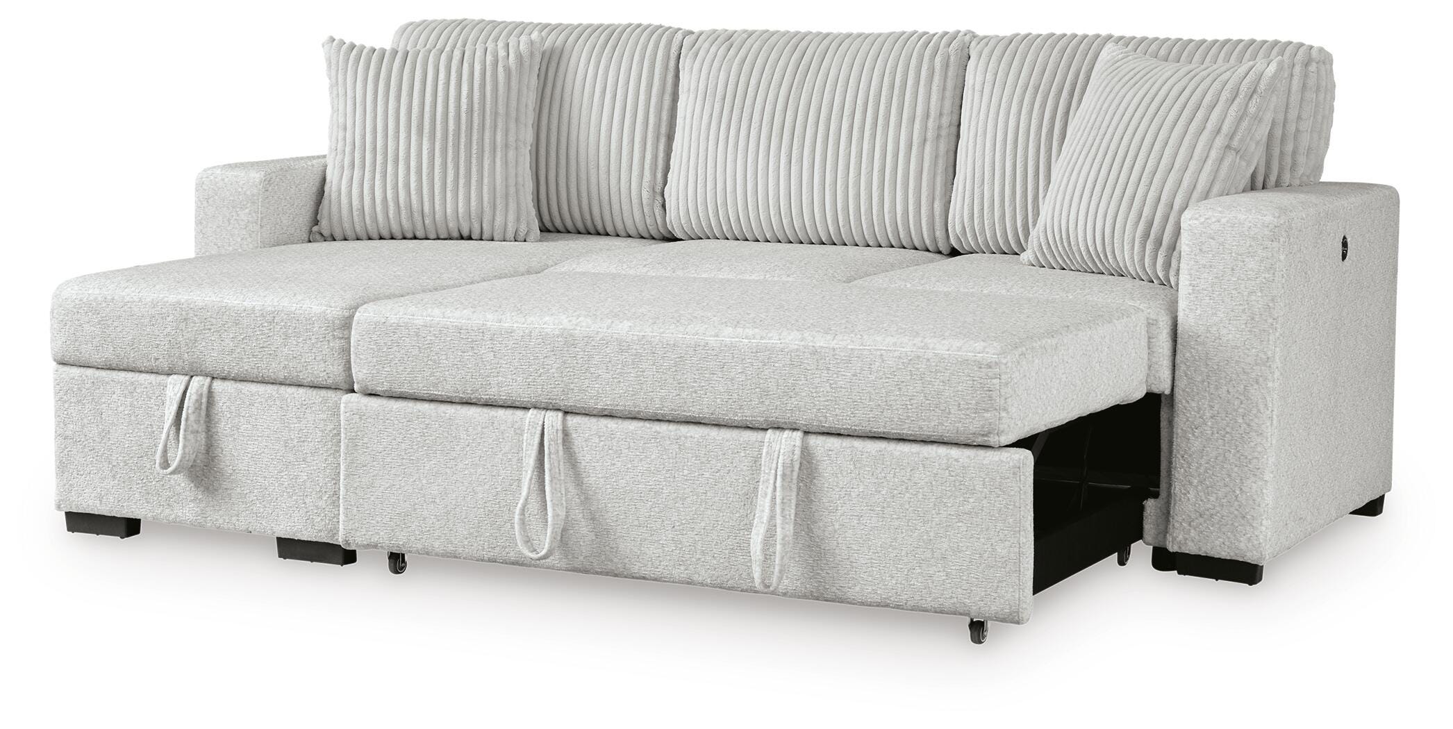 Poppleton 2-Piece Sectional with Pop Up Sleeper and Chaise, , large