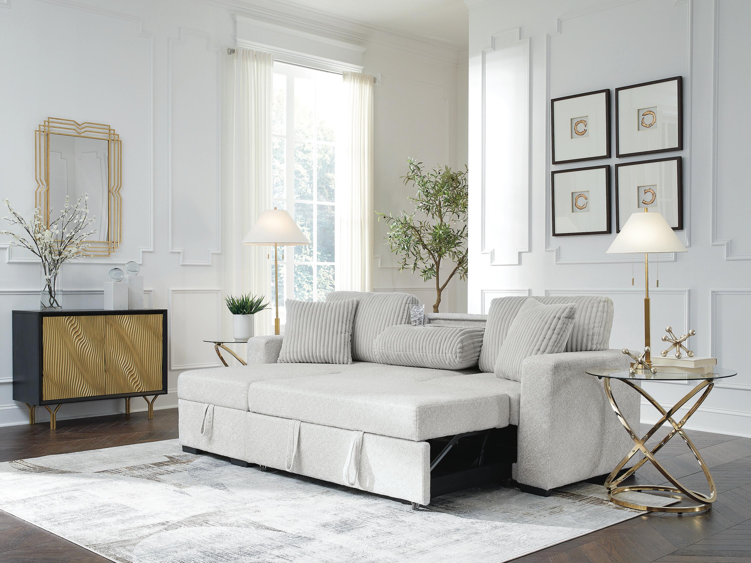 Poppleton 2-Piece Sectional with Pop Up Sleeper and Chaise, , large