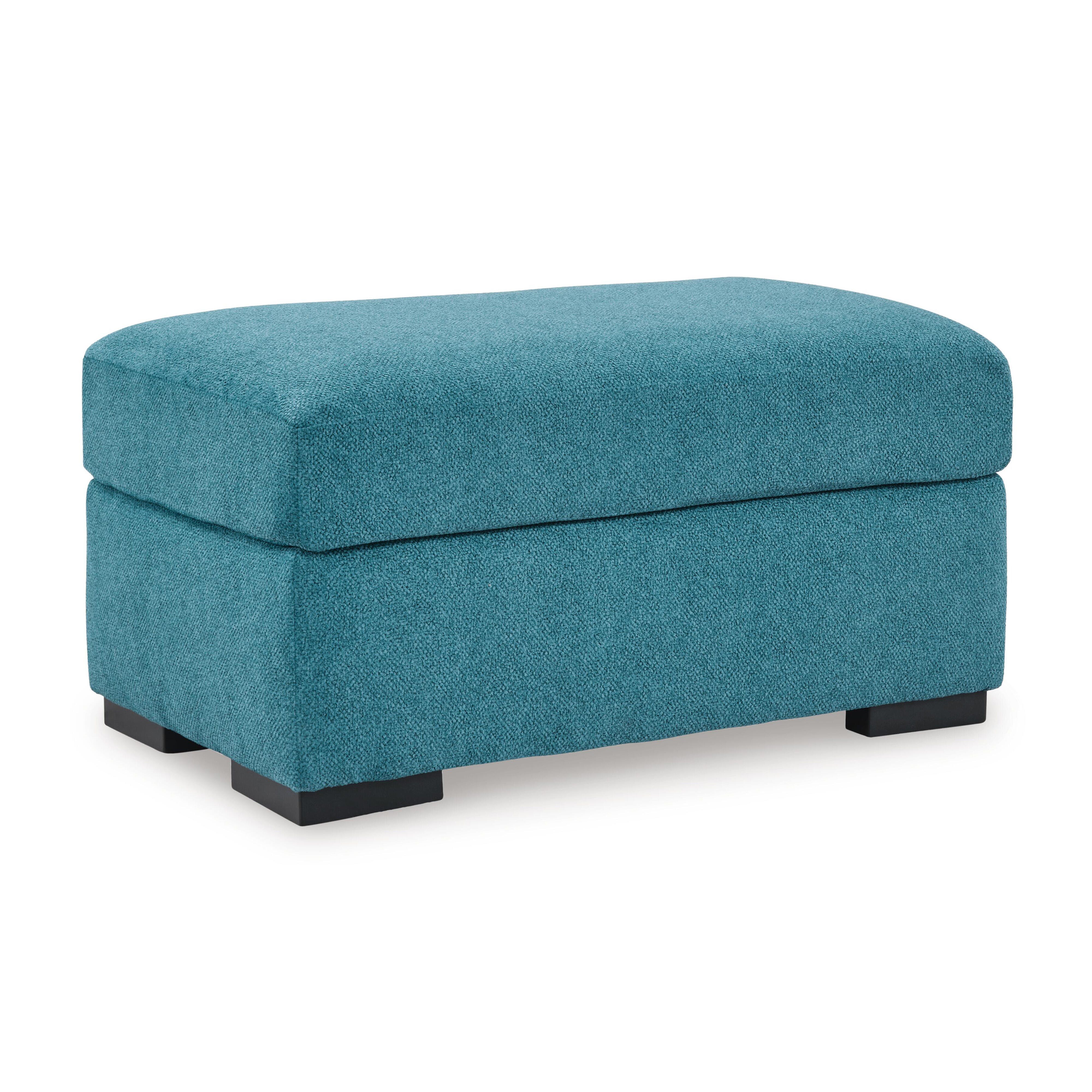 Keerwick Ottoman, Teal, large