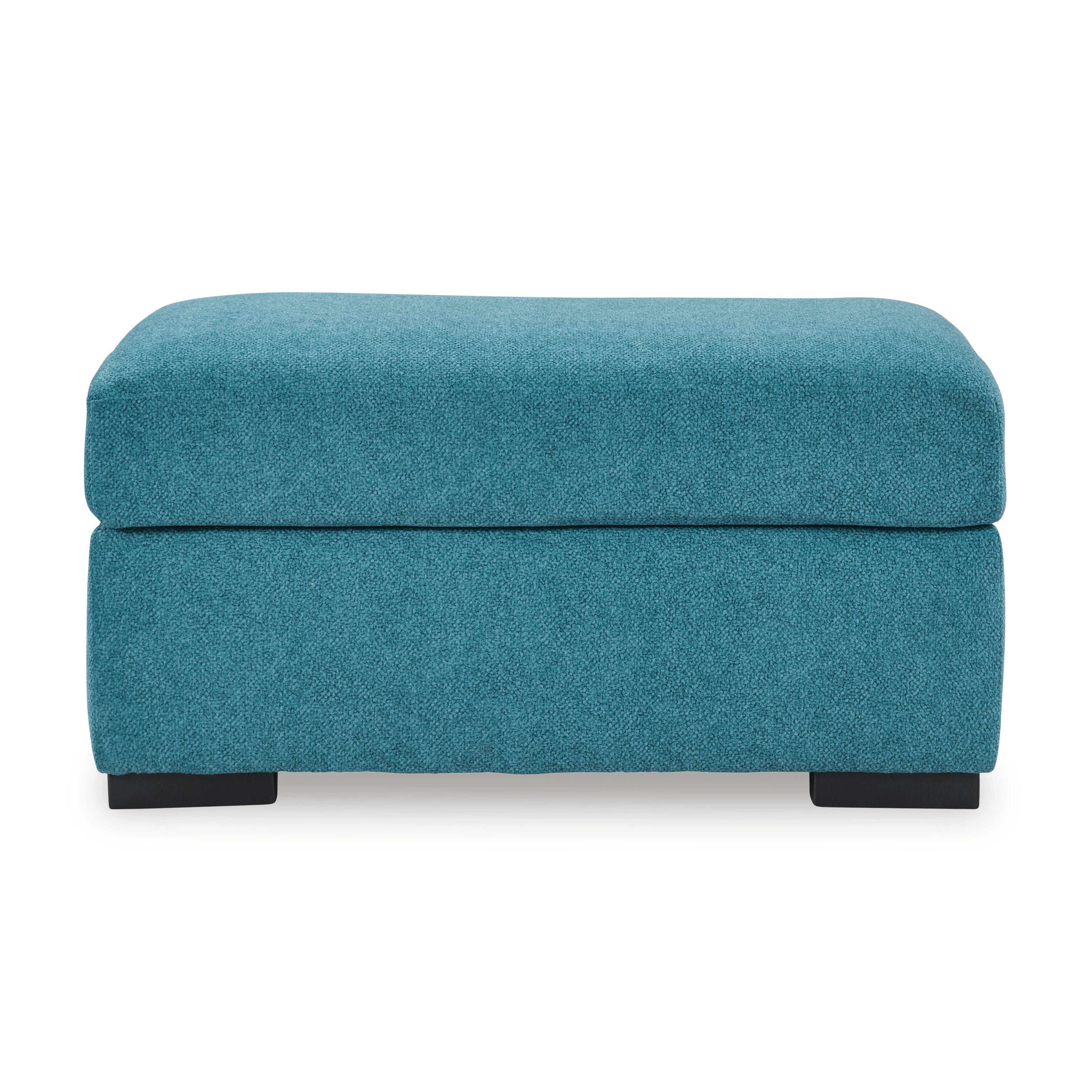 Keerwick Ottoman, Teal, large