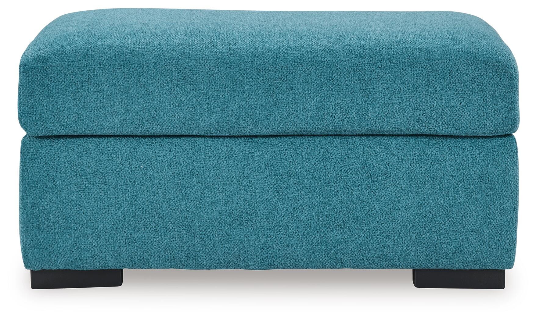 Keerwick Ottoman, Teal, large