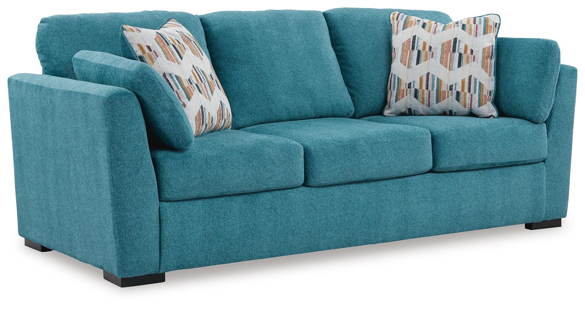 Keerwick Queen Sofa Sleeper, Teal, large