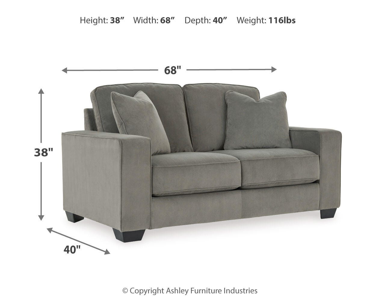 Angleton Loveseat, , large
