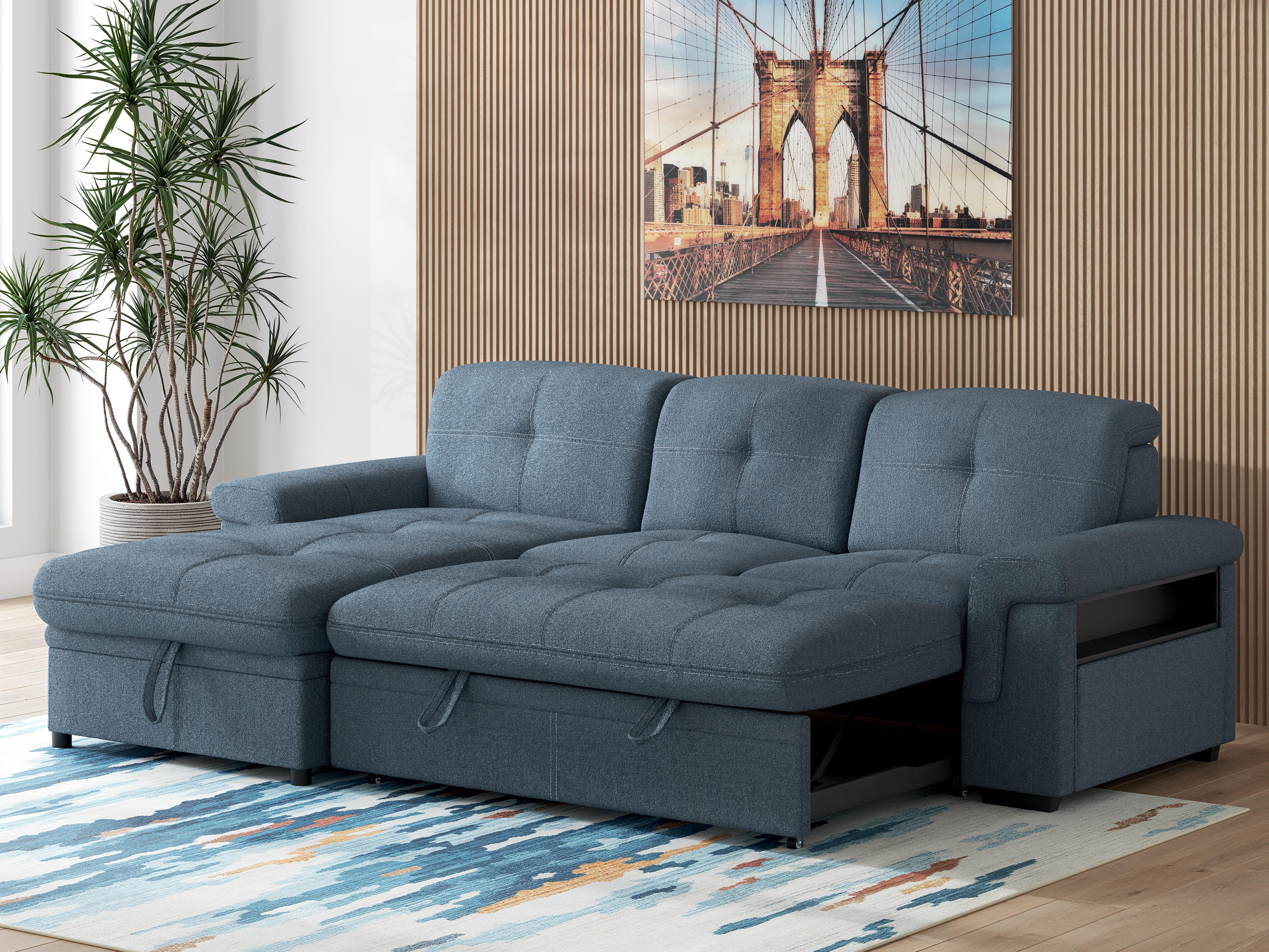 Ruffner 2-Piece Sectional with Pop Up Sleeper and Chaise, , large