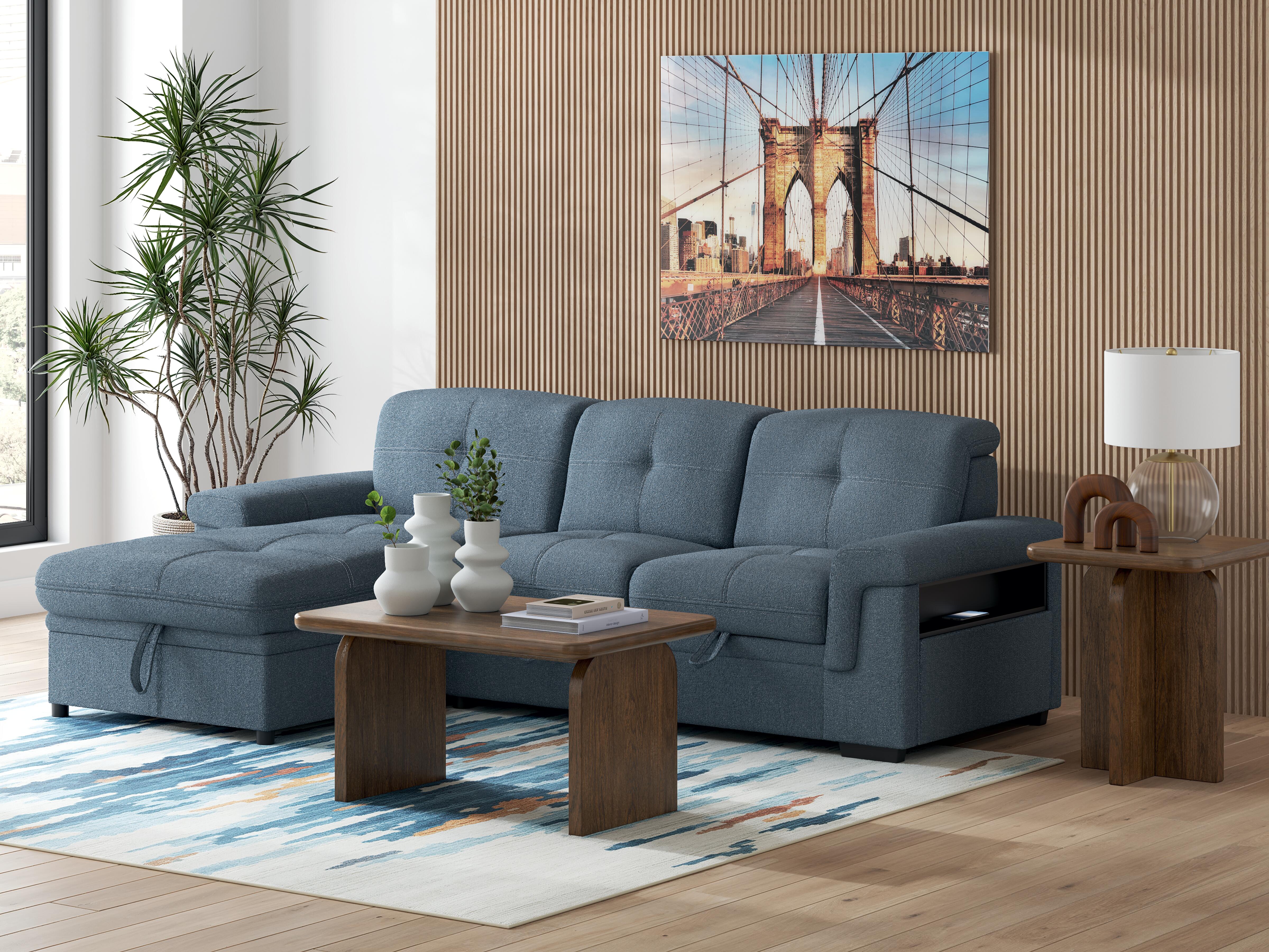 Ruffner 2-Piece Sectional with Pop Up Sleeper and Chaise, , large