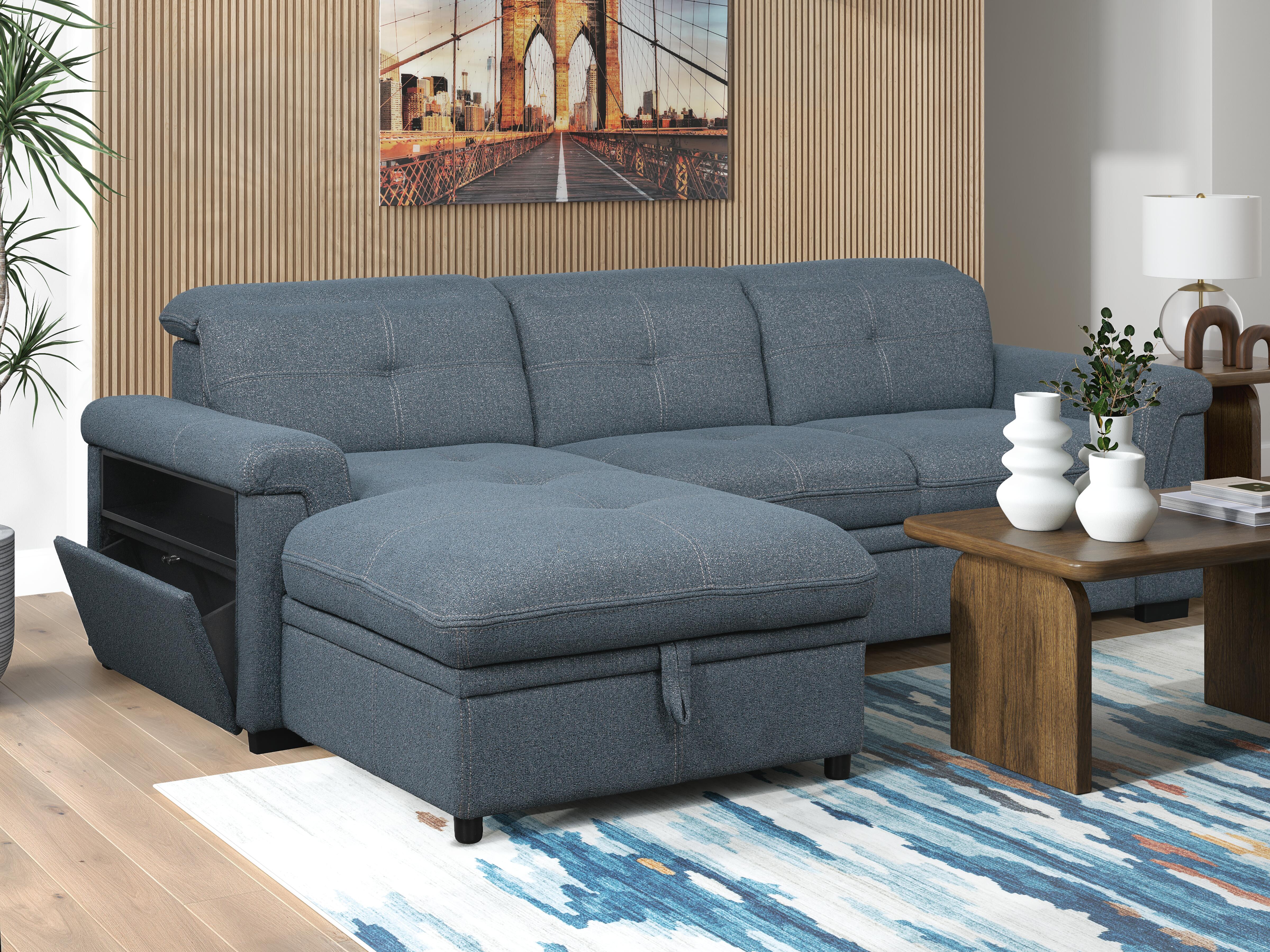 Ruffner 2-Piece Sectional with Pop Up Sleeper and Chaise, , large