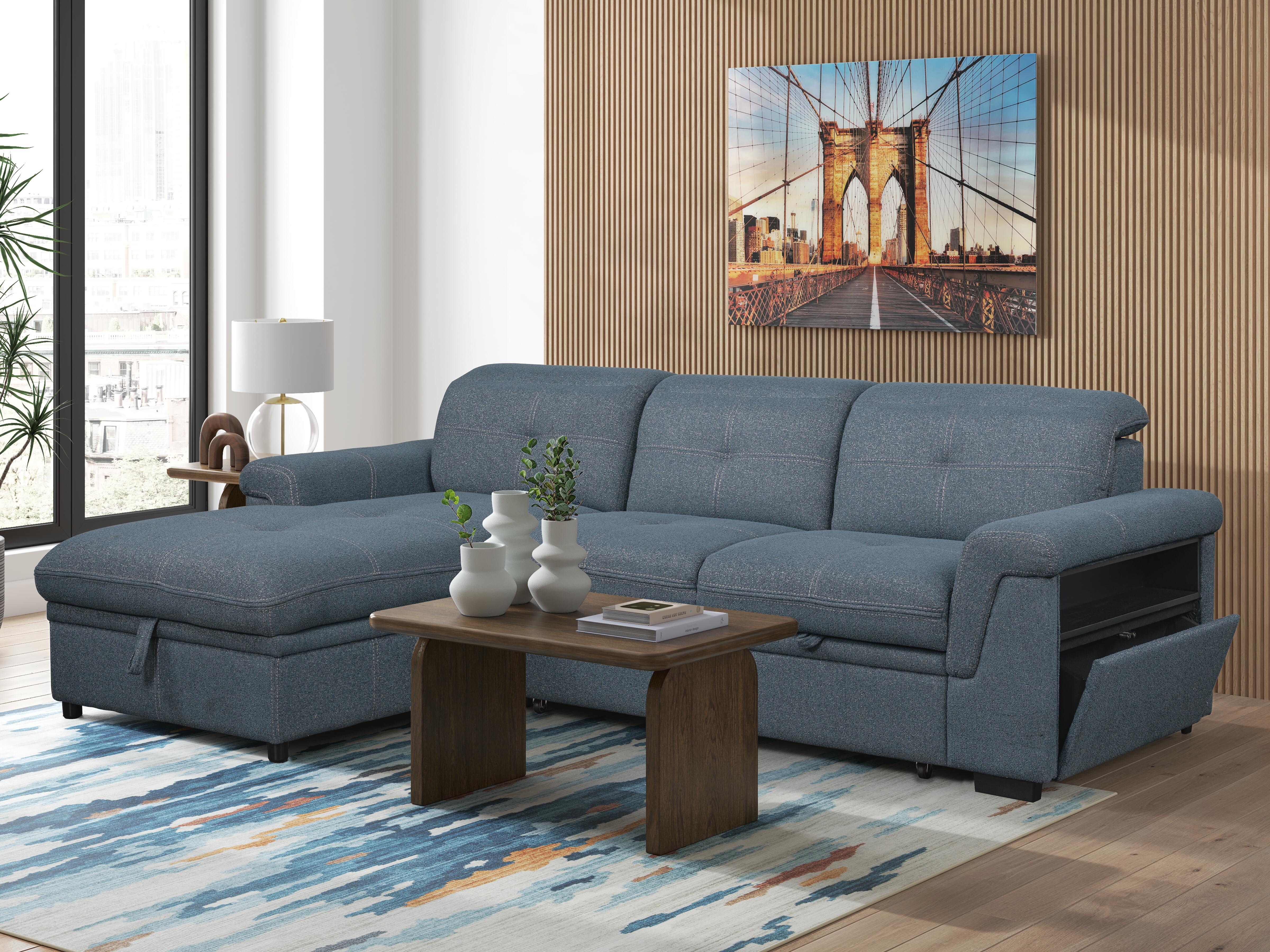 Ruffner 2-Piece Sectional with Pop Up Sleeper and Chaise, , large