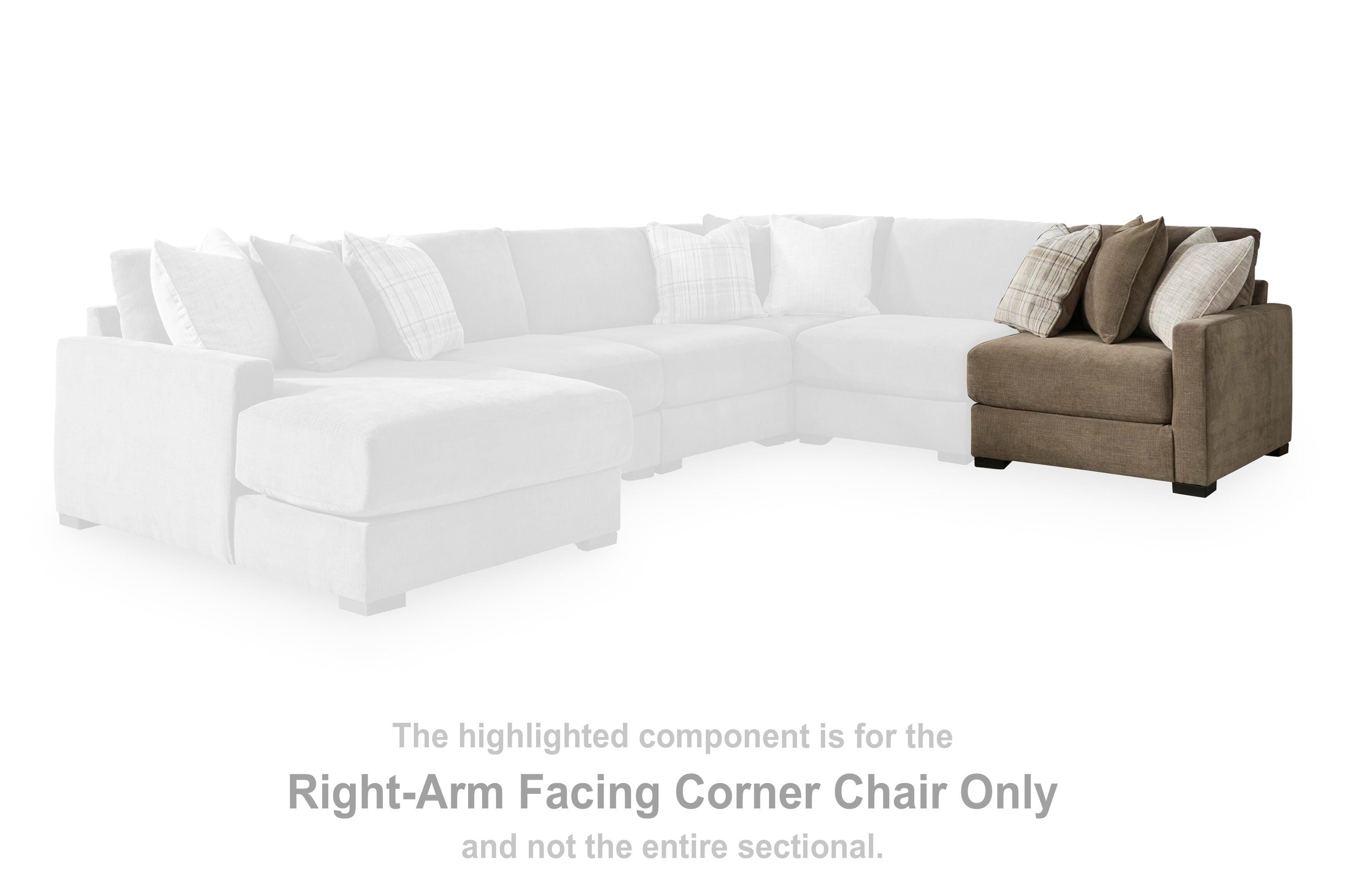 Camellia-Court Right-Arm Facing Corner Chair