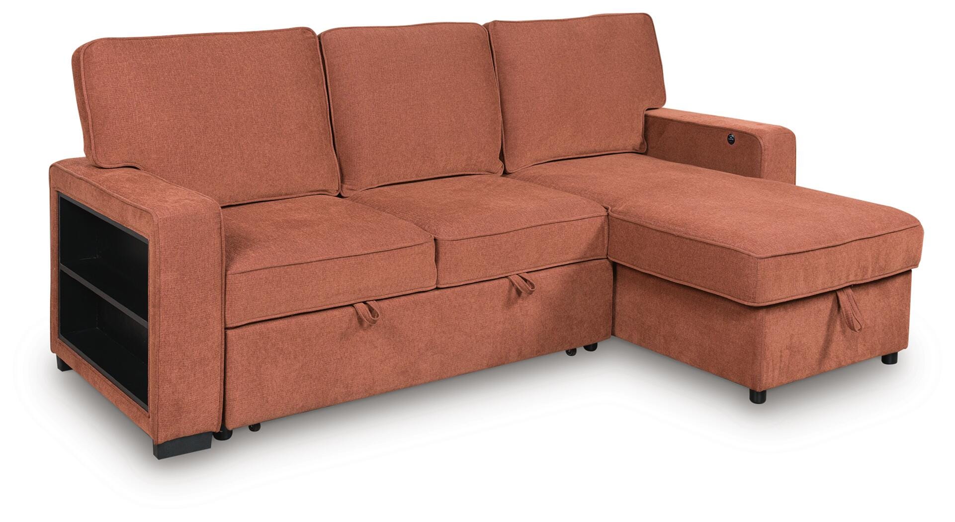 Stemmons 2-Piece Next-Gen Nuvella™ Performance Fabric Sectional with Pop Up Sleeper and Chaise