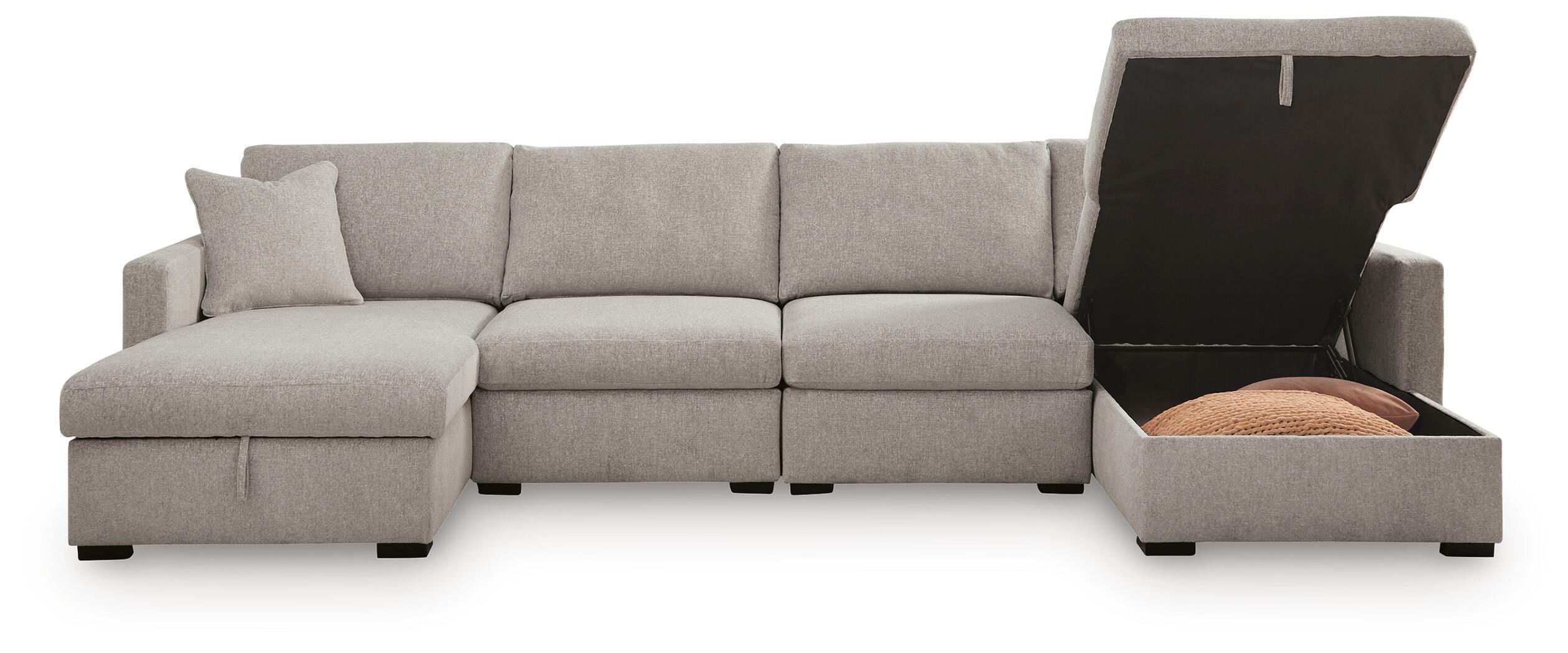 ModMax Luxe 4-Piece Double Storage Chaise Sectional - image 3
