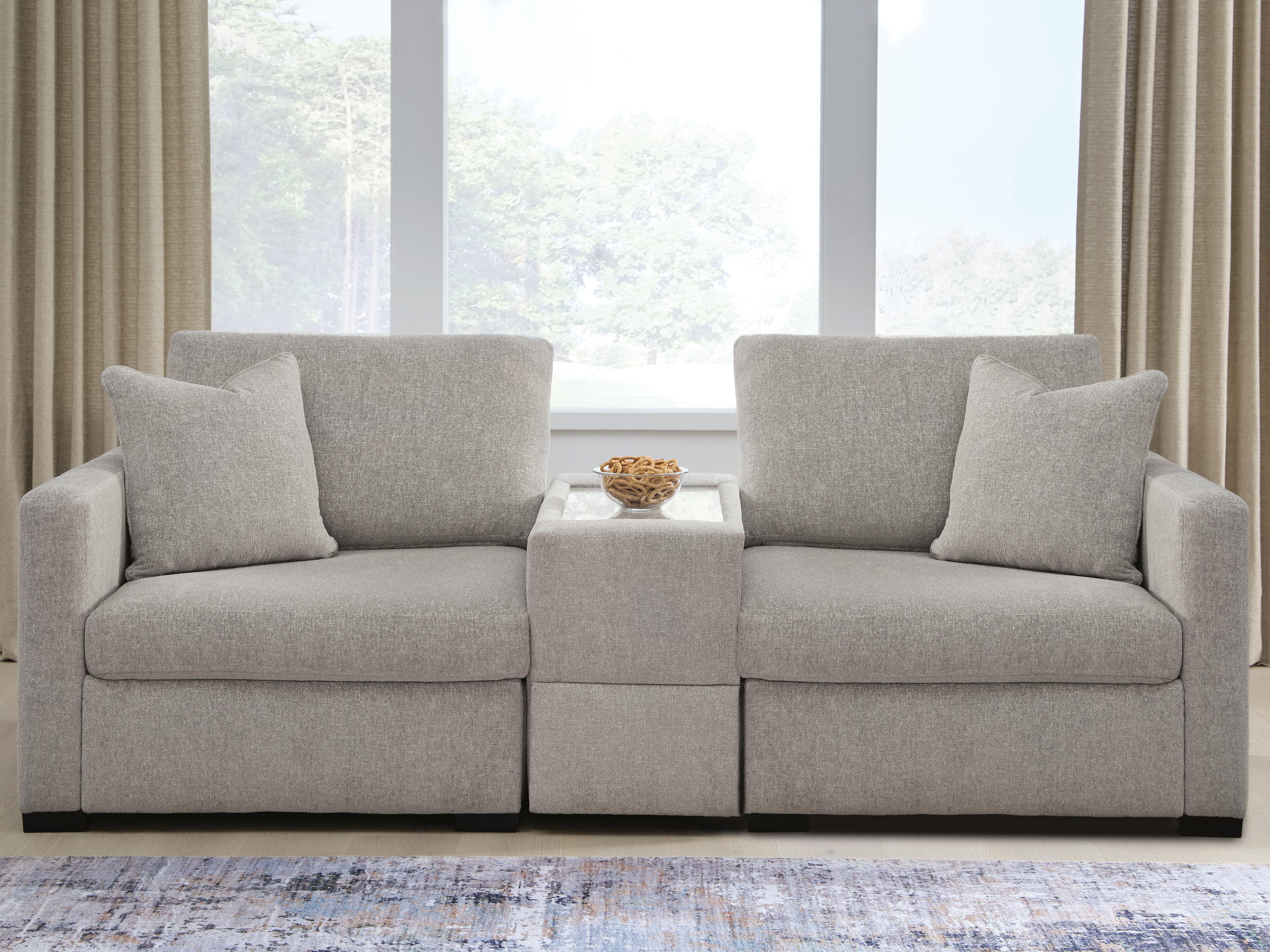 ModMax Luxe 3-Piece Sectional Sofa with Storage Console