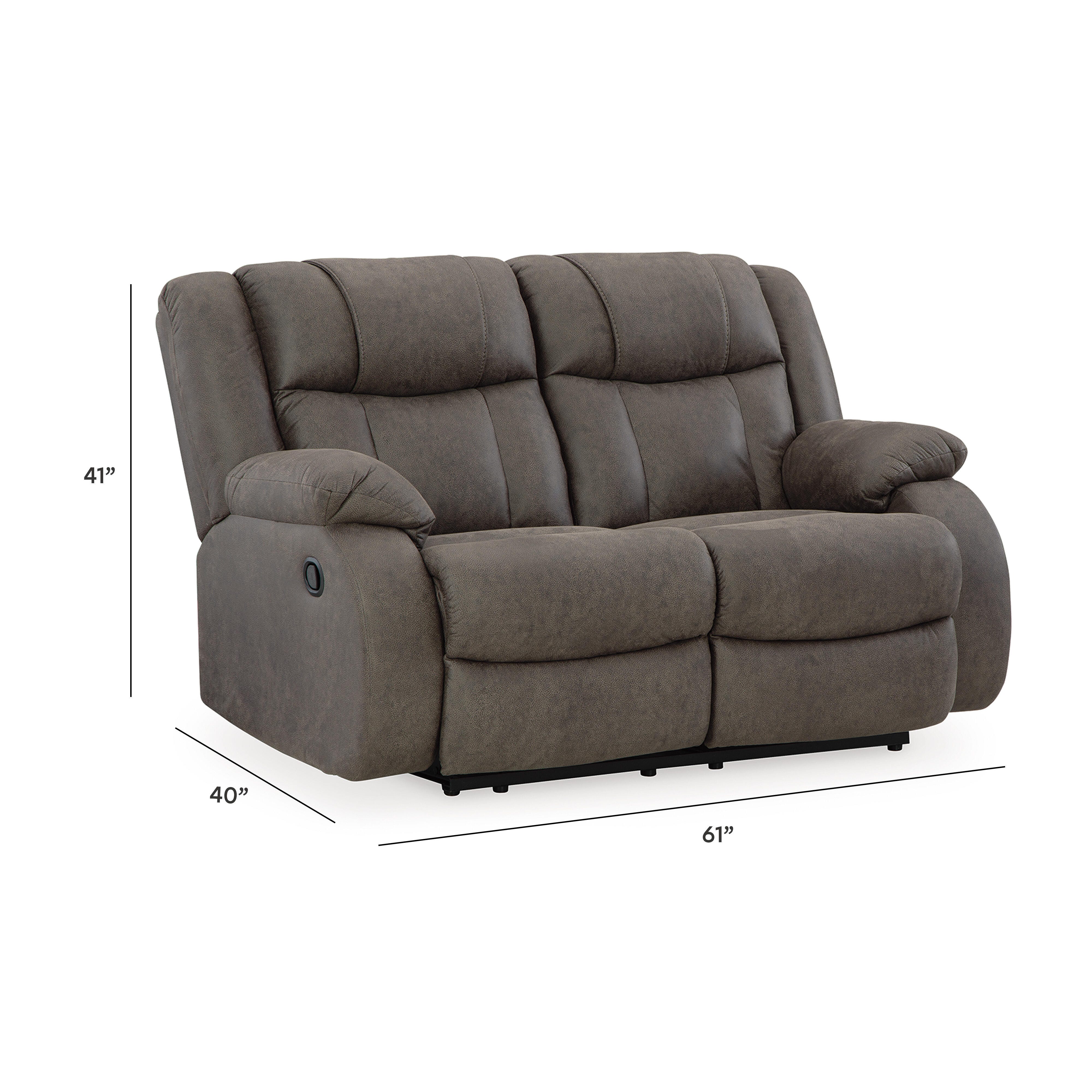 First Base Reclining Loveseat, , large