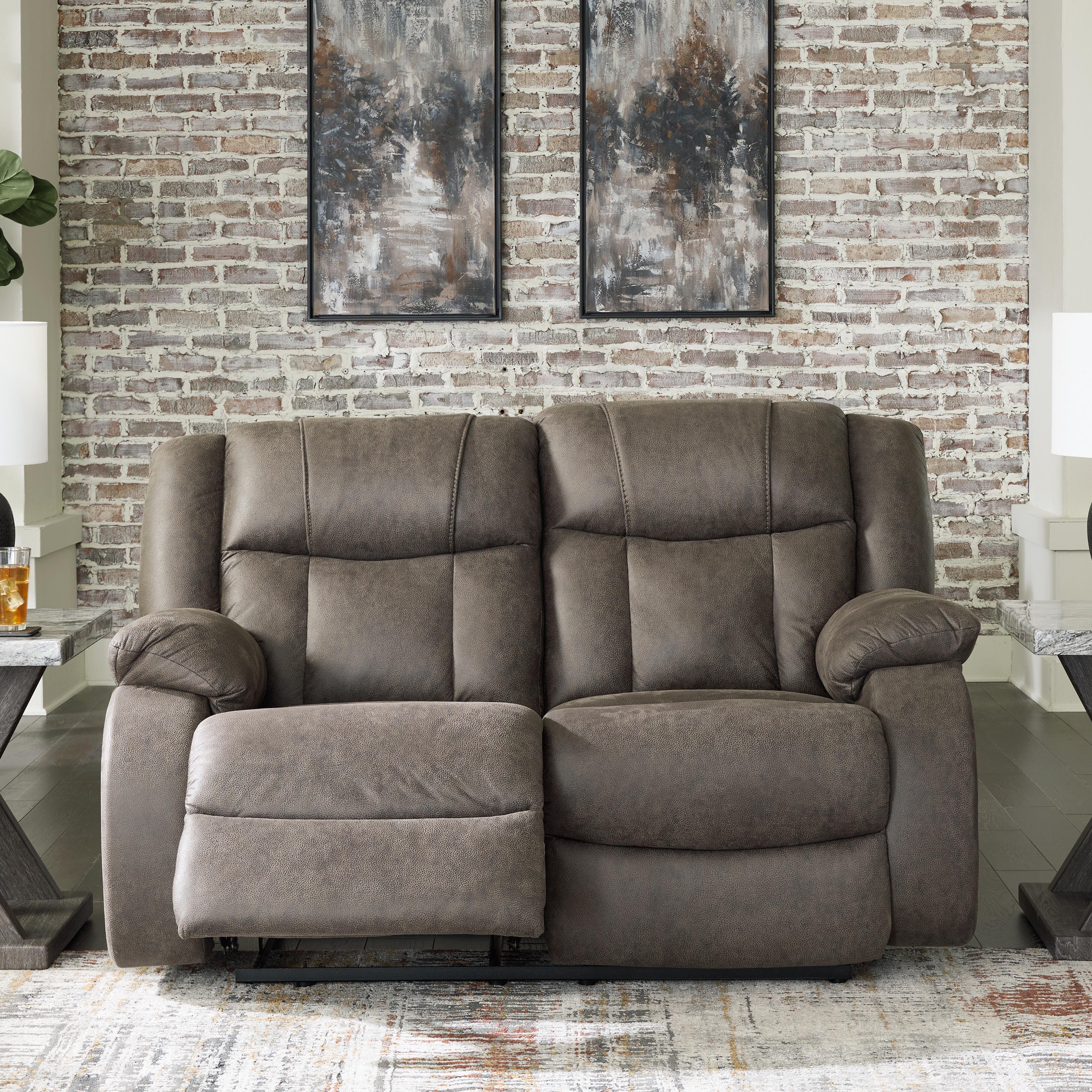 First Base Reclining Loveseat, , large