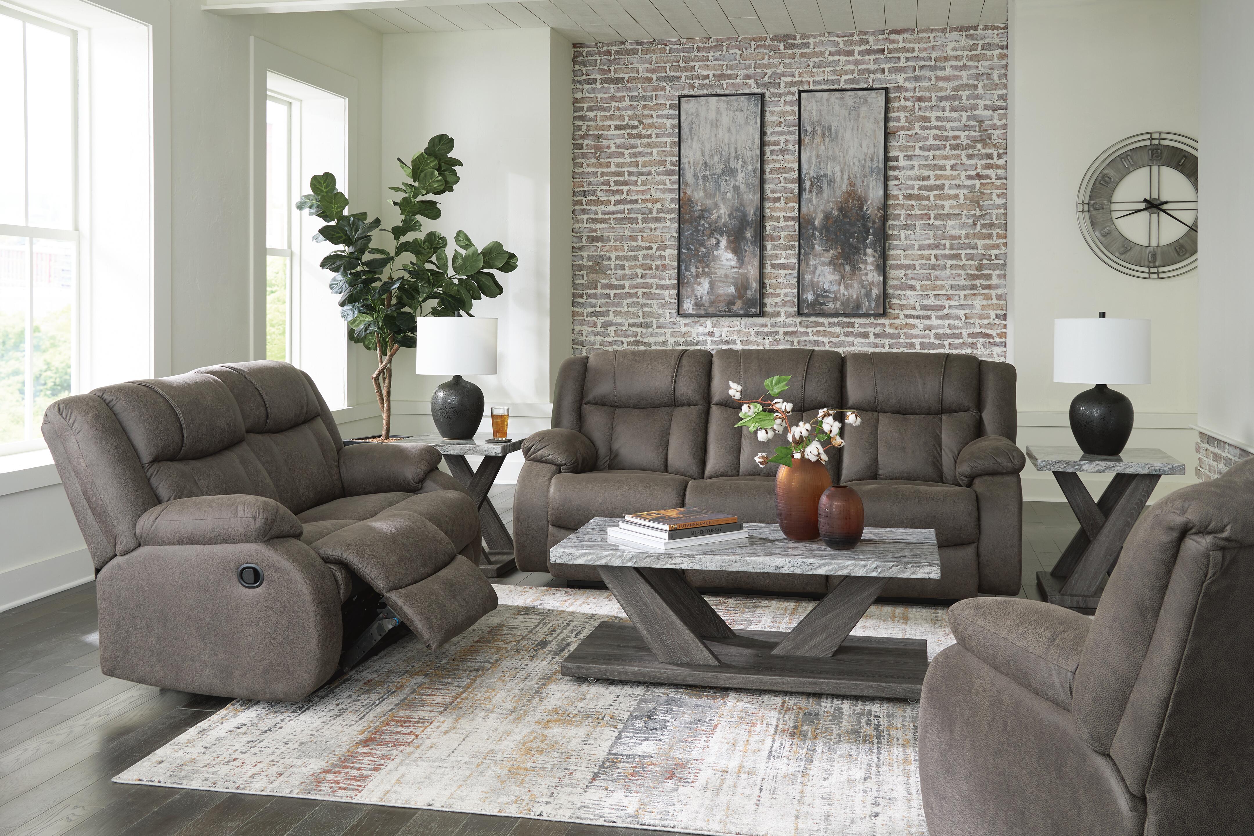 First Base Reclining Sofa, Loveseat and Recliner - image 1