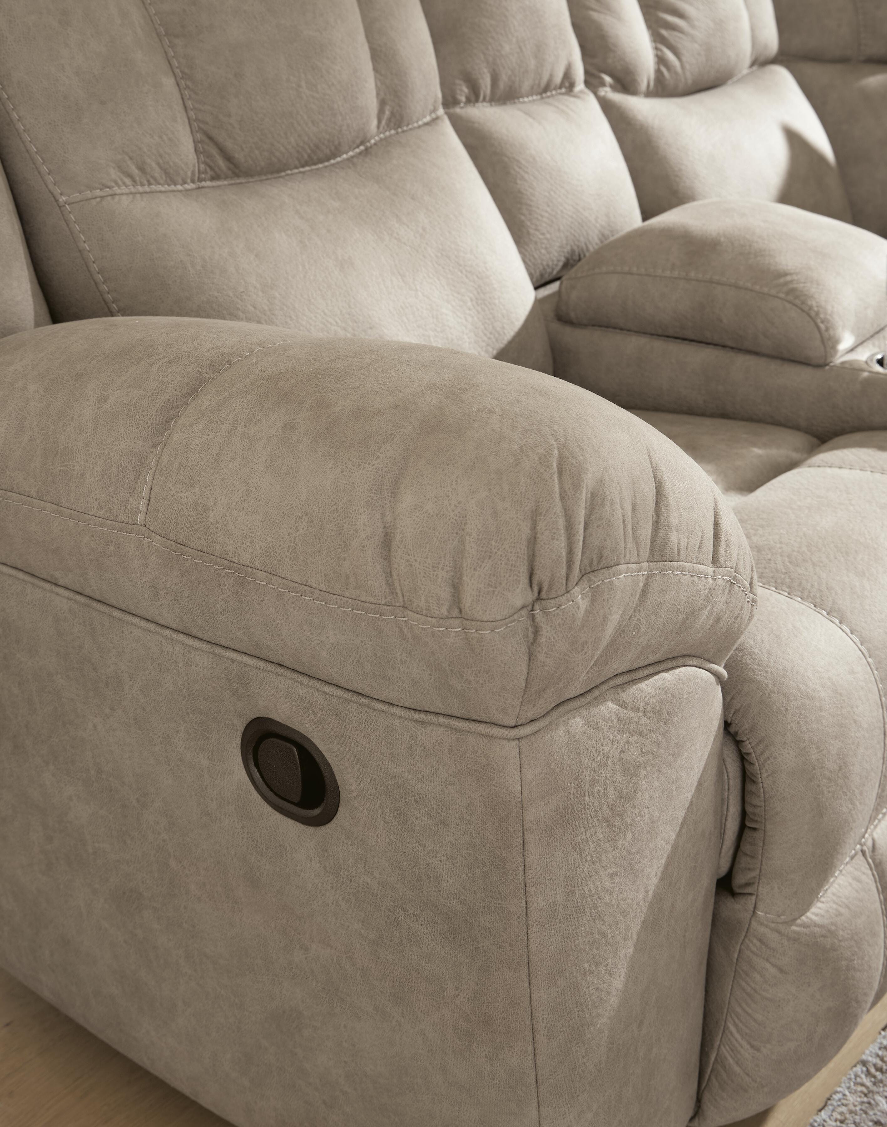 Ravenswaye 3-Piece Reclining Sectional with Console, Birch, large