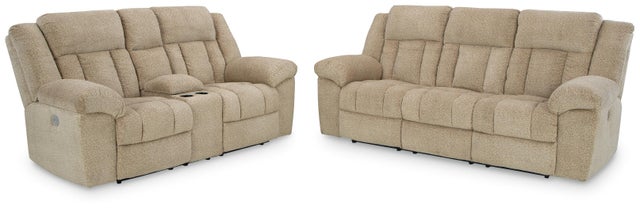 Tip-Off Dual Power Reclining Sofa and Loveseat