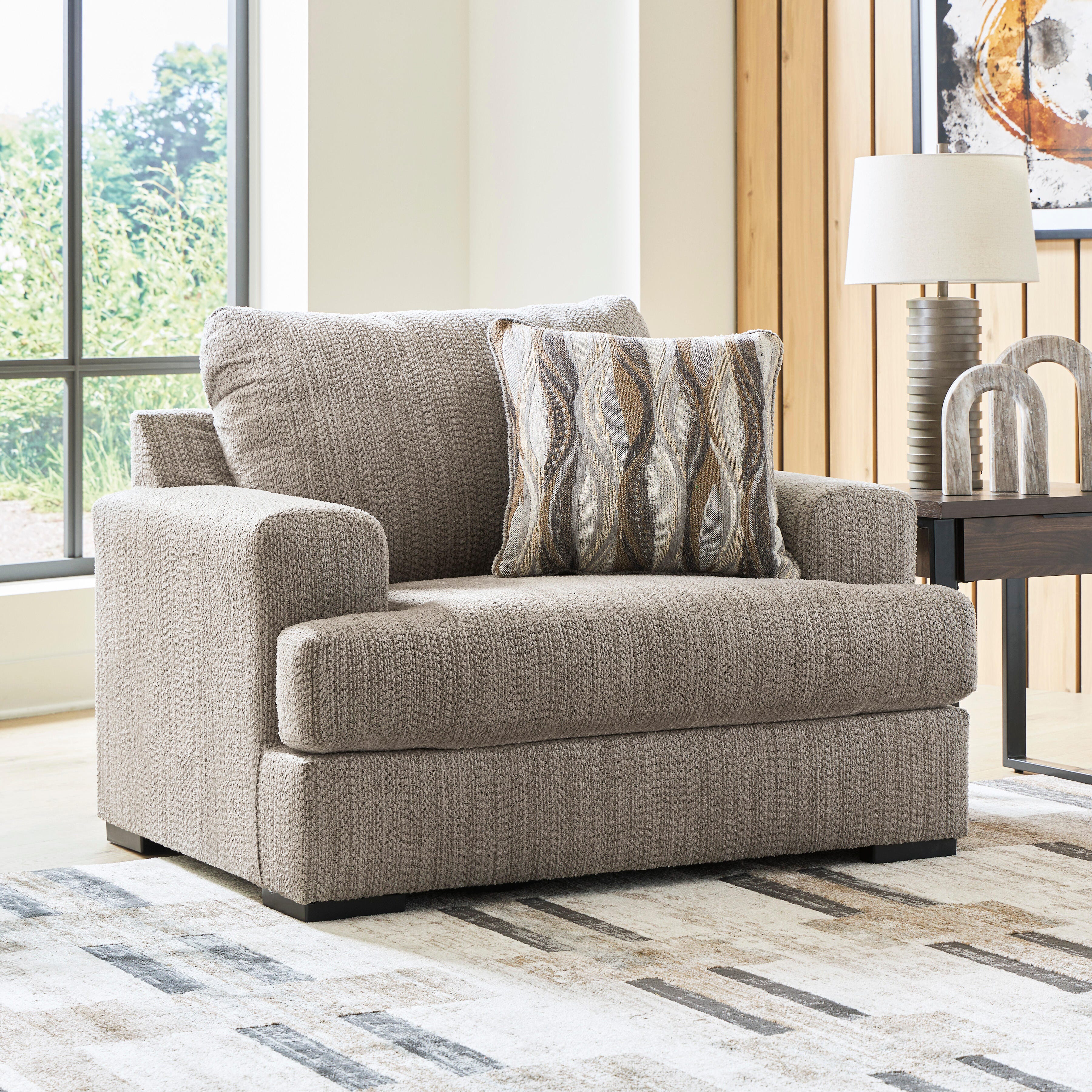 Crespino Oversized Chair, Fossil, rollover