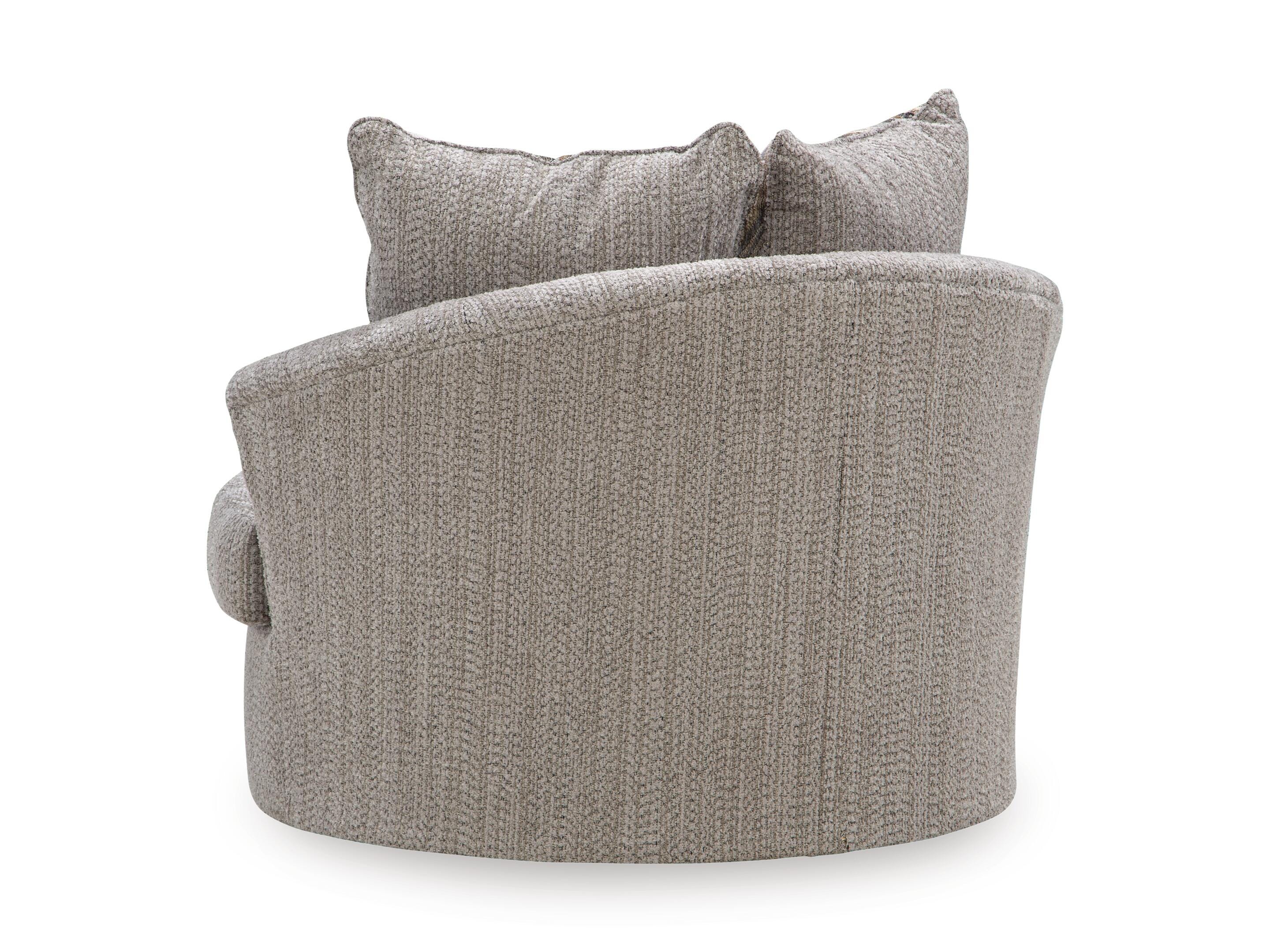 Crespino Swivel Accent Chair, Fossil, large