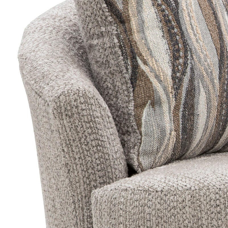 Crespino Swivel Accent Chair, Fossil, large