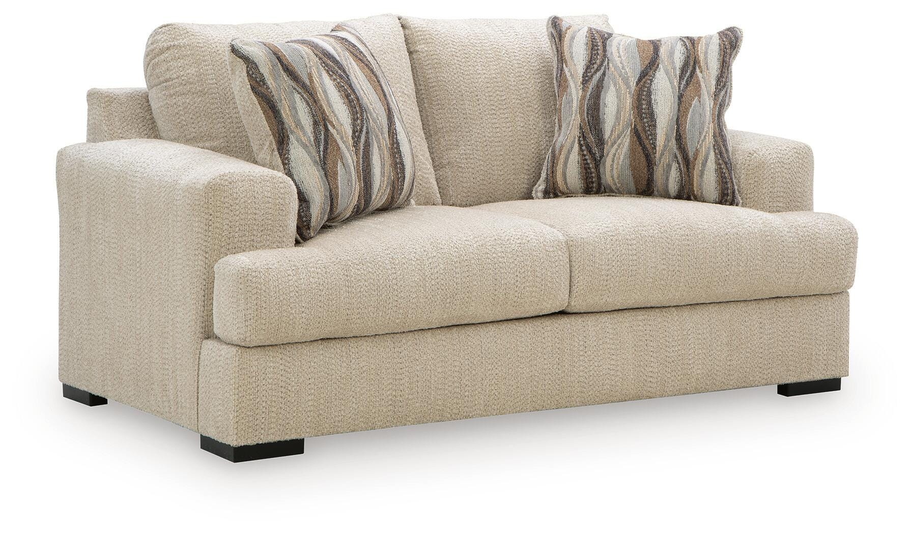 Crespino Loveseat, Oatmeal, large