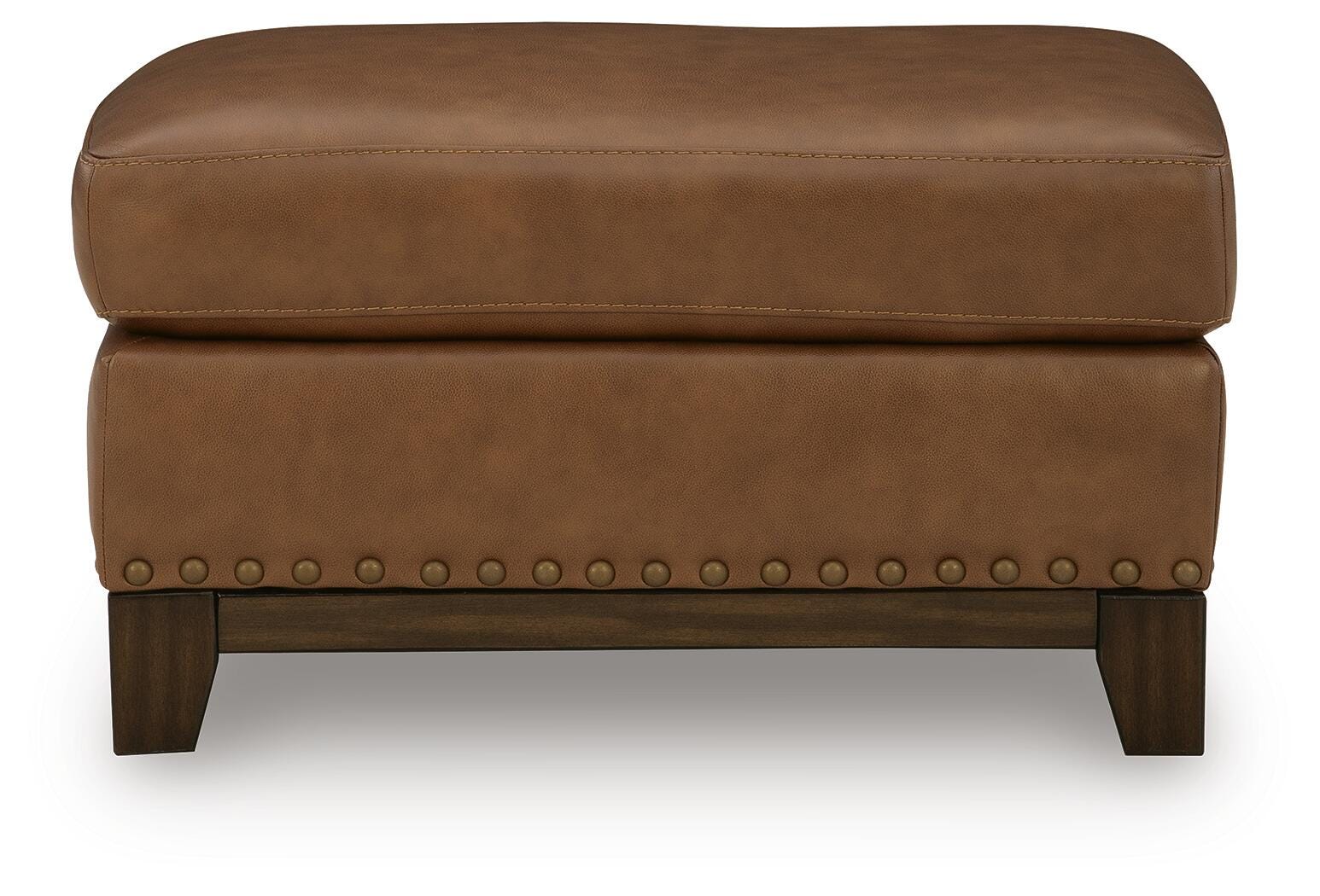 Gambellara Leather Ottoman | Ashley