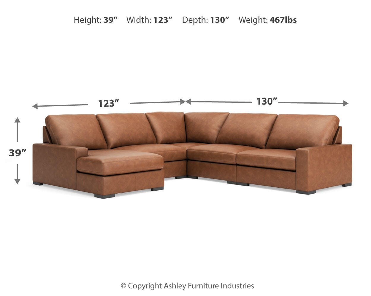 Calden 5-Piece Sectional with Chaise - image 7