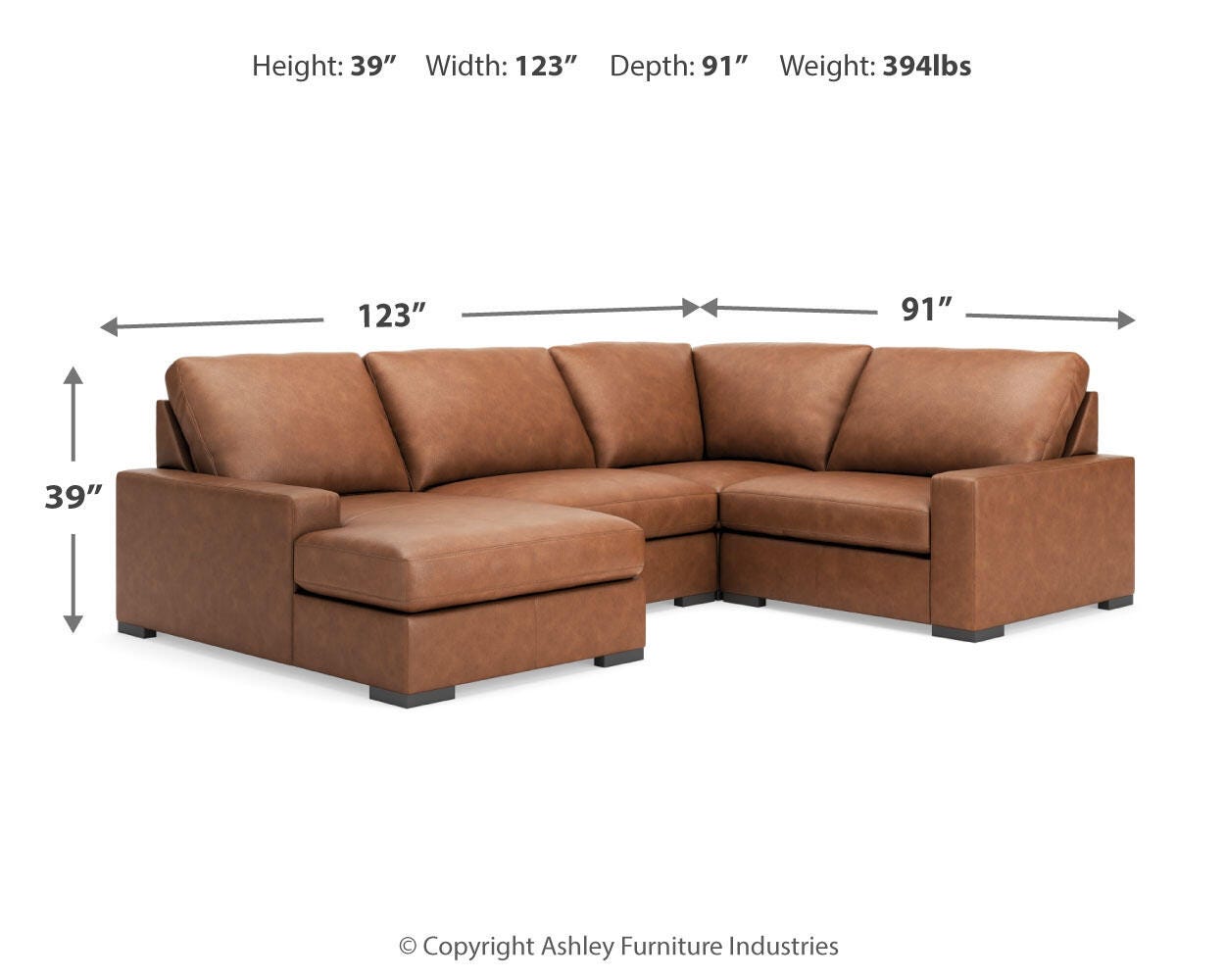 Calden 4-Piece Sectional with Chaise - image 7